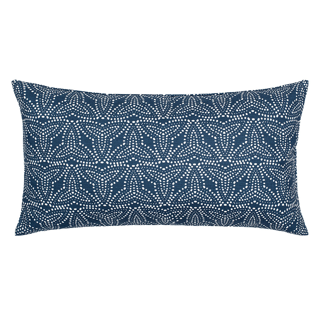 The Trillium Navy Throw Pillow