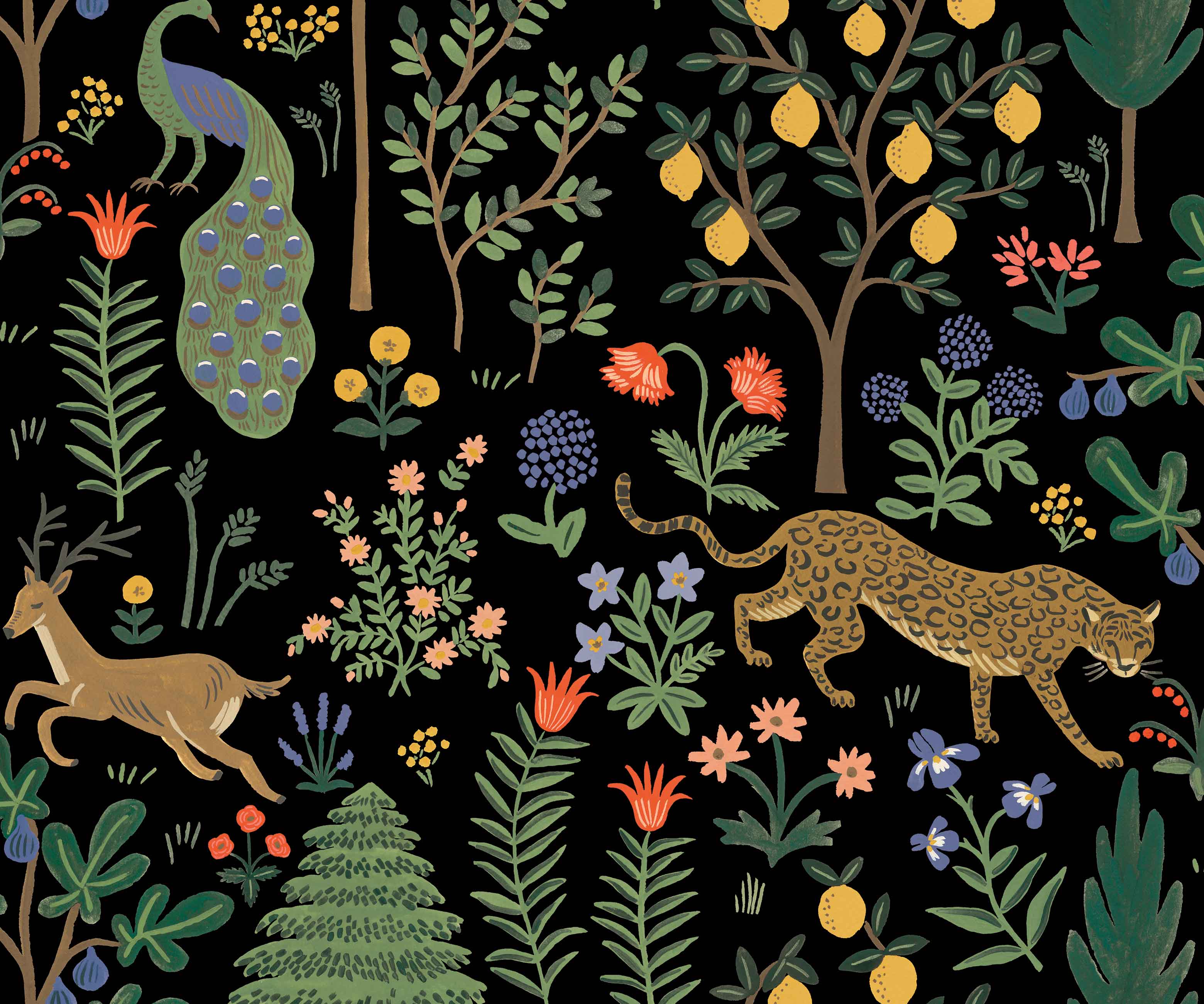 Menagerie Peel & Stick Wallpaper - Black