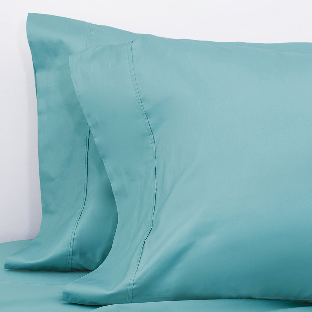 Turquoise 400 Thread Count Pillowcase Pair