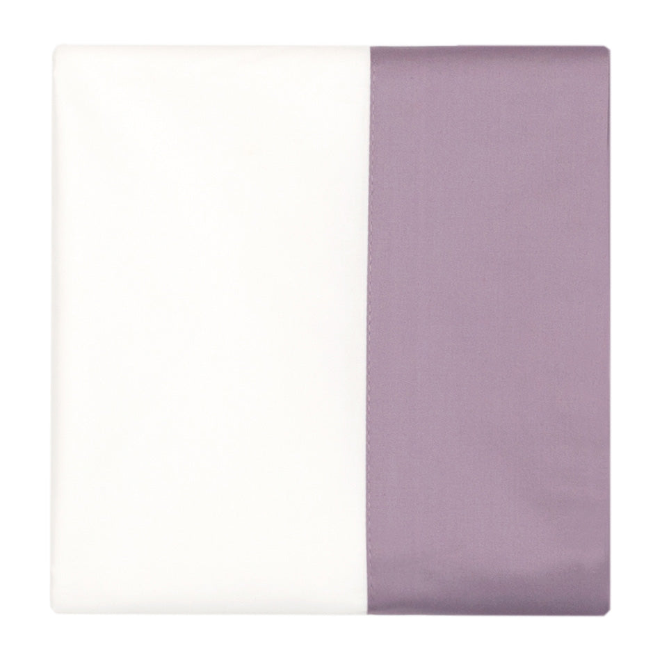 Lilac Purple Border Pillowcase Pair