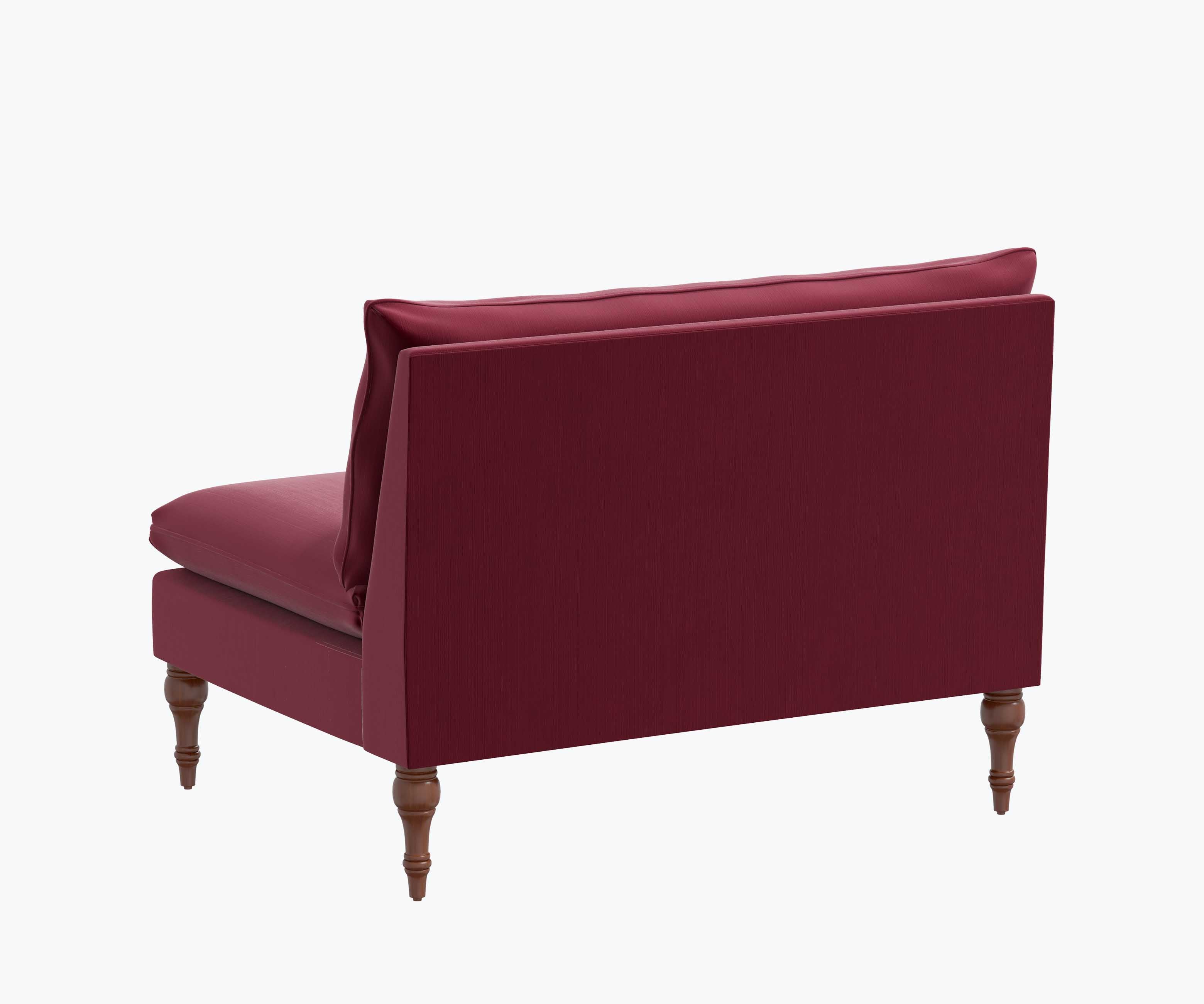 Louie Settee - Plum Velvet