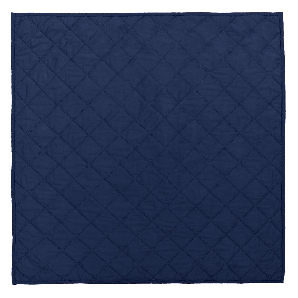 Navy Blue Diamond Quilt Euro Sham