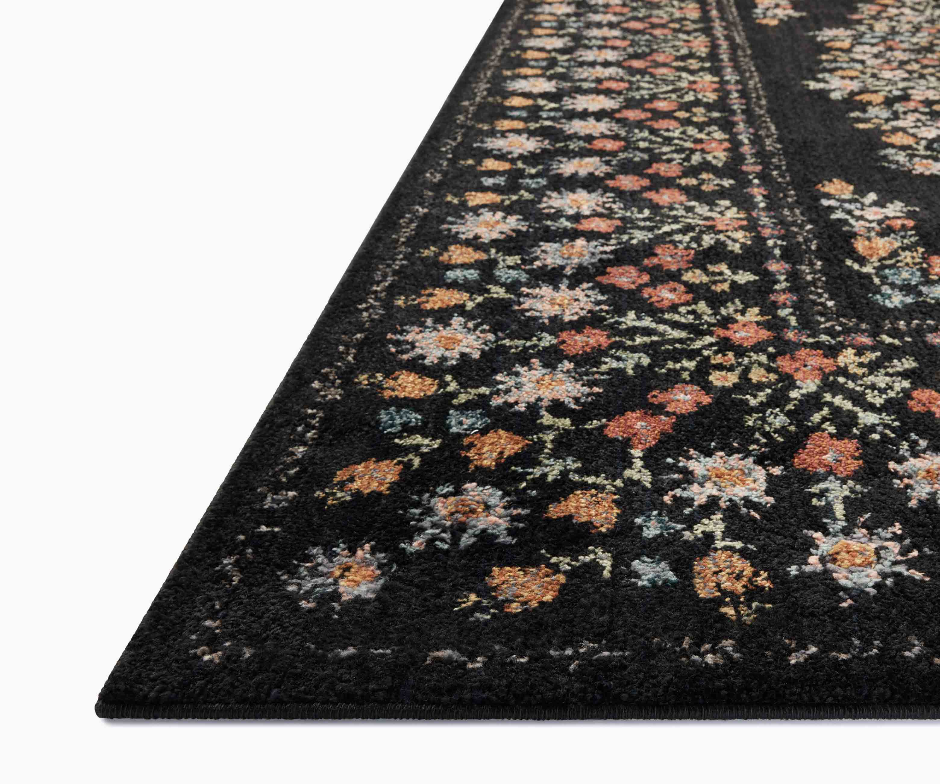 Laurel Eleanor Power Loomed Rug - Black