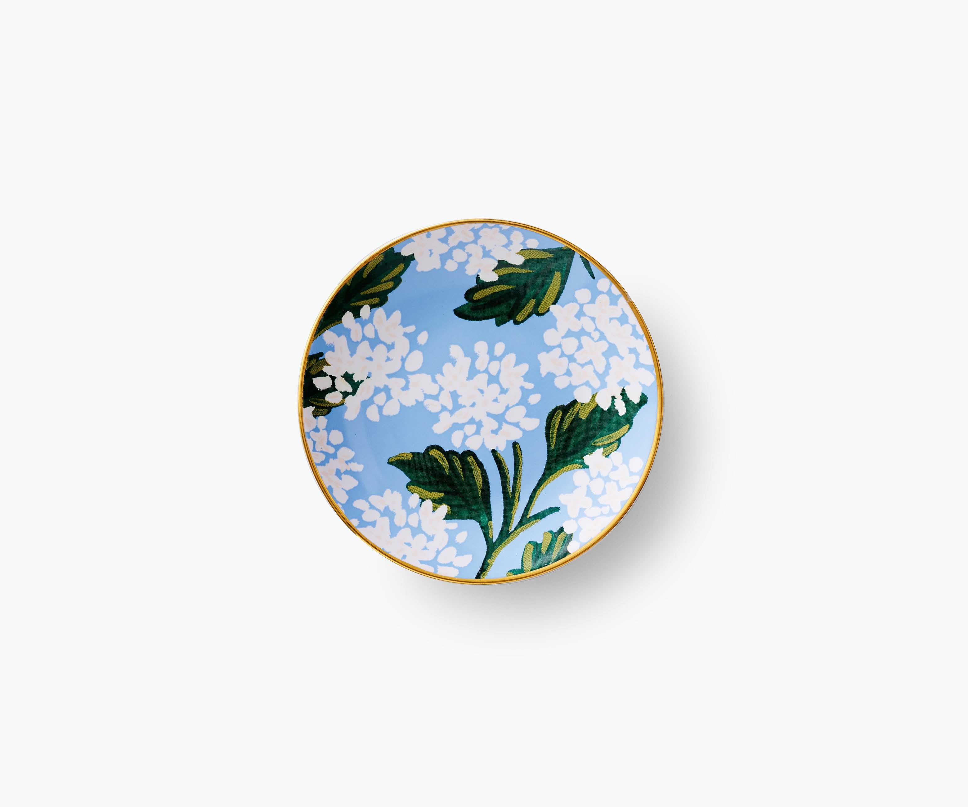 Porcelain Ring Dish - Hydrangea