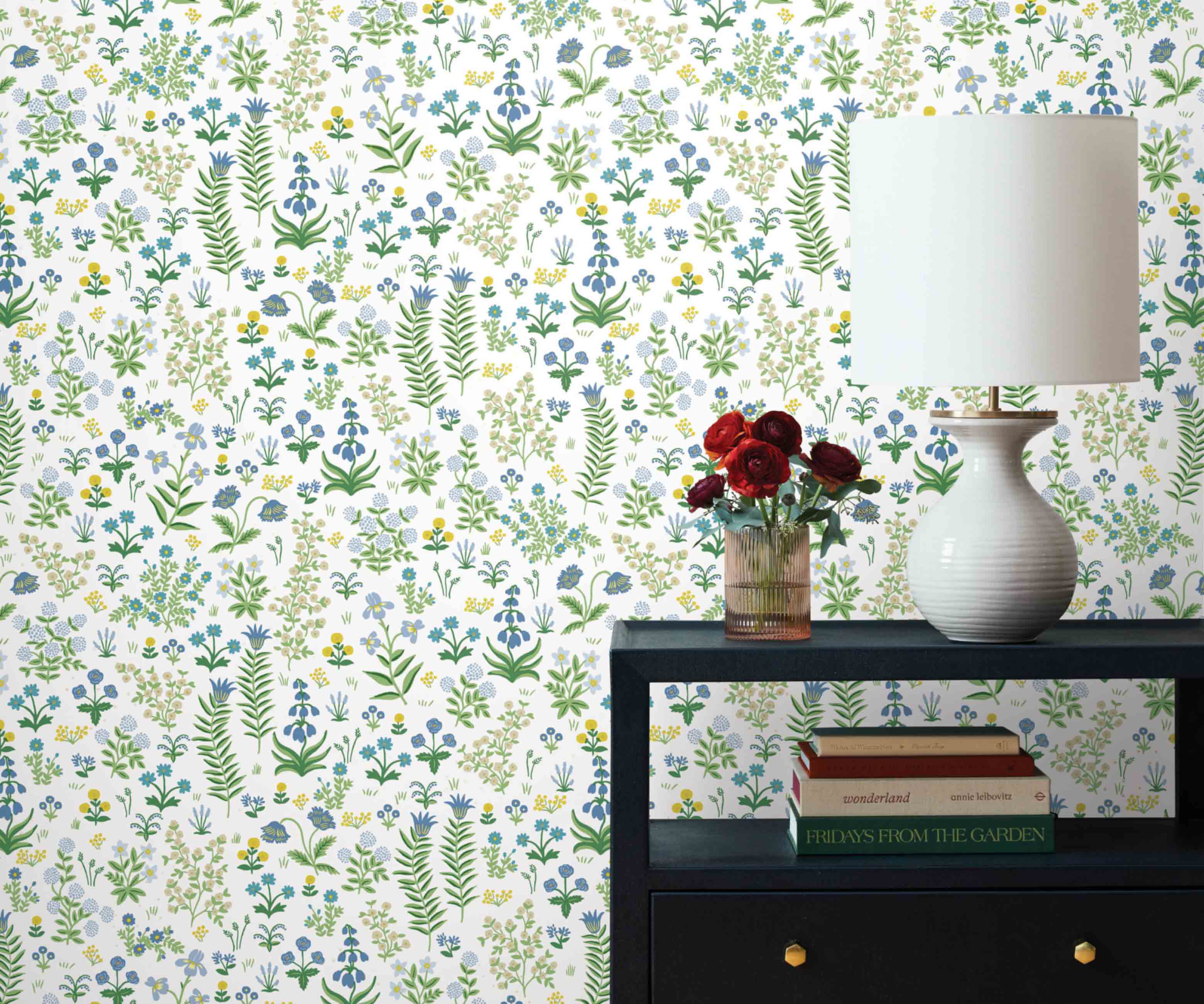 Menagerie Garden Peel & Stick Wallpaper - Blue Multi