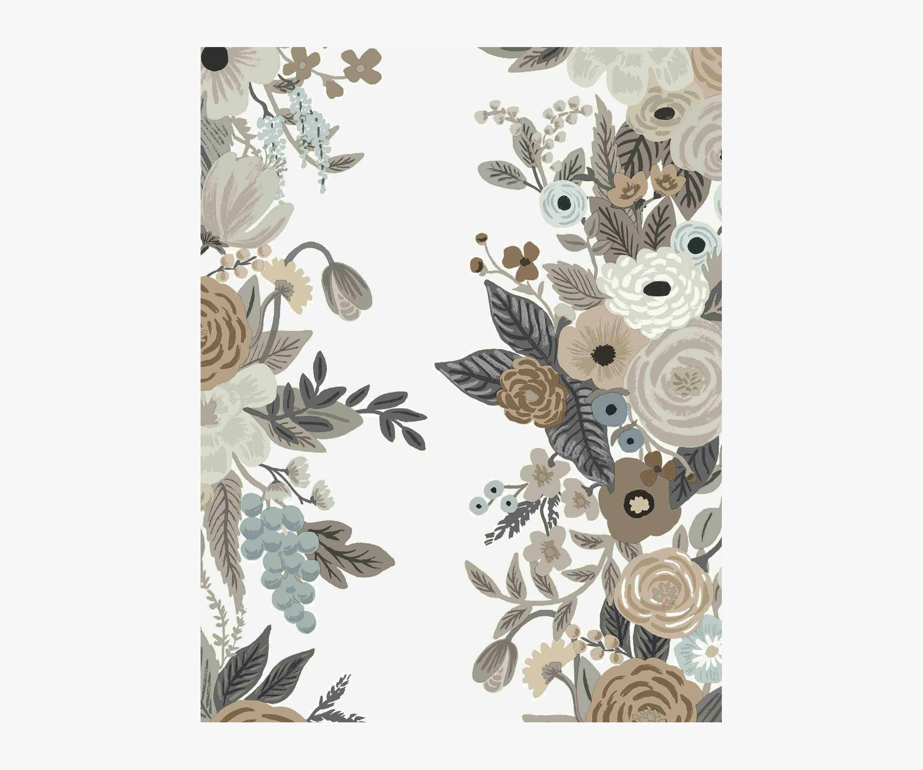 Garden Party Trellis Wallpaper Sample - Linen Multi