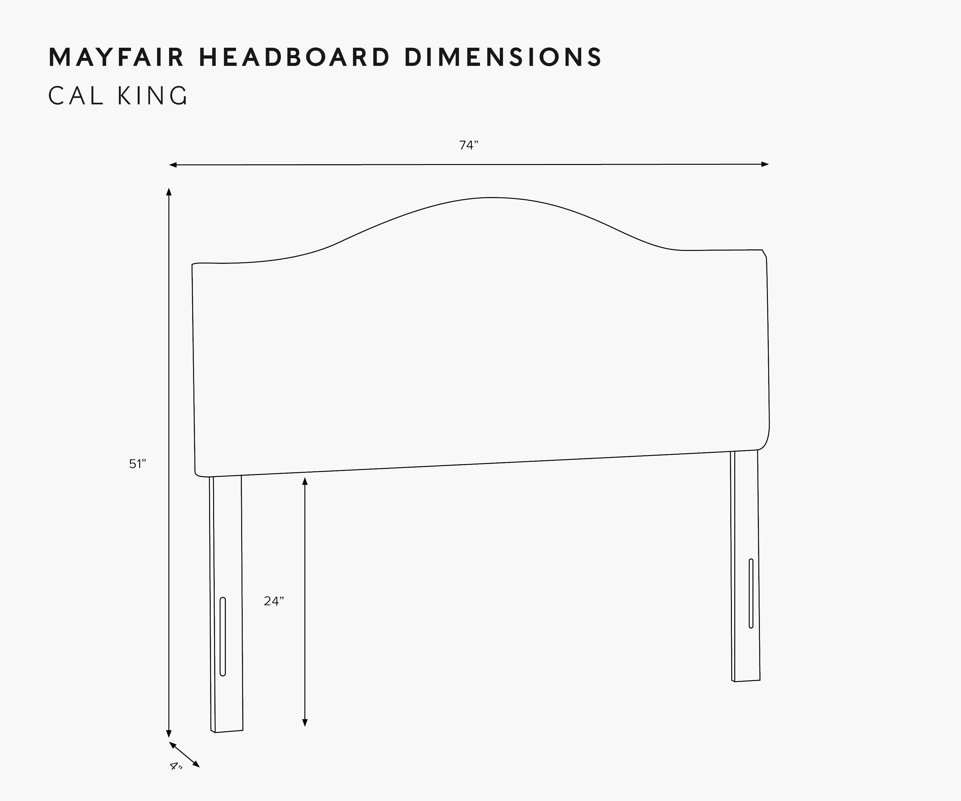 Mayfair Headboard - Walnut Velvet