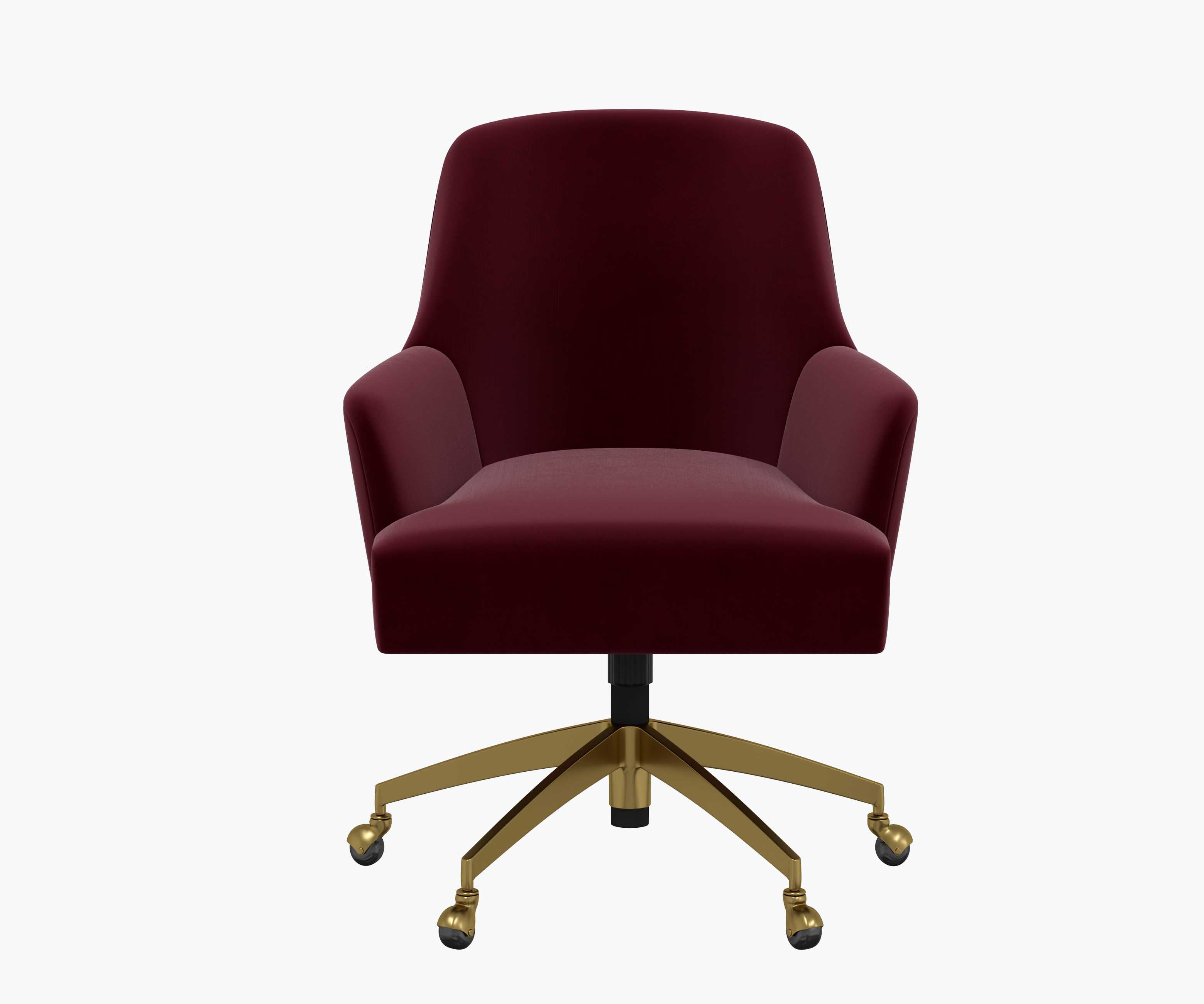 Cambridge Desk Chair - Plum Velvet