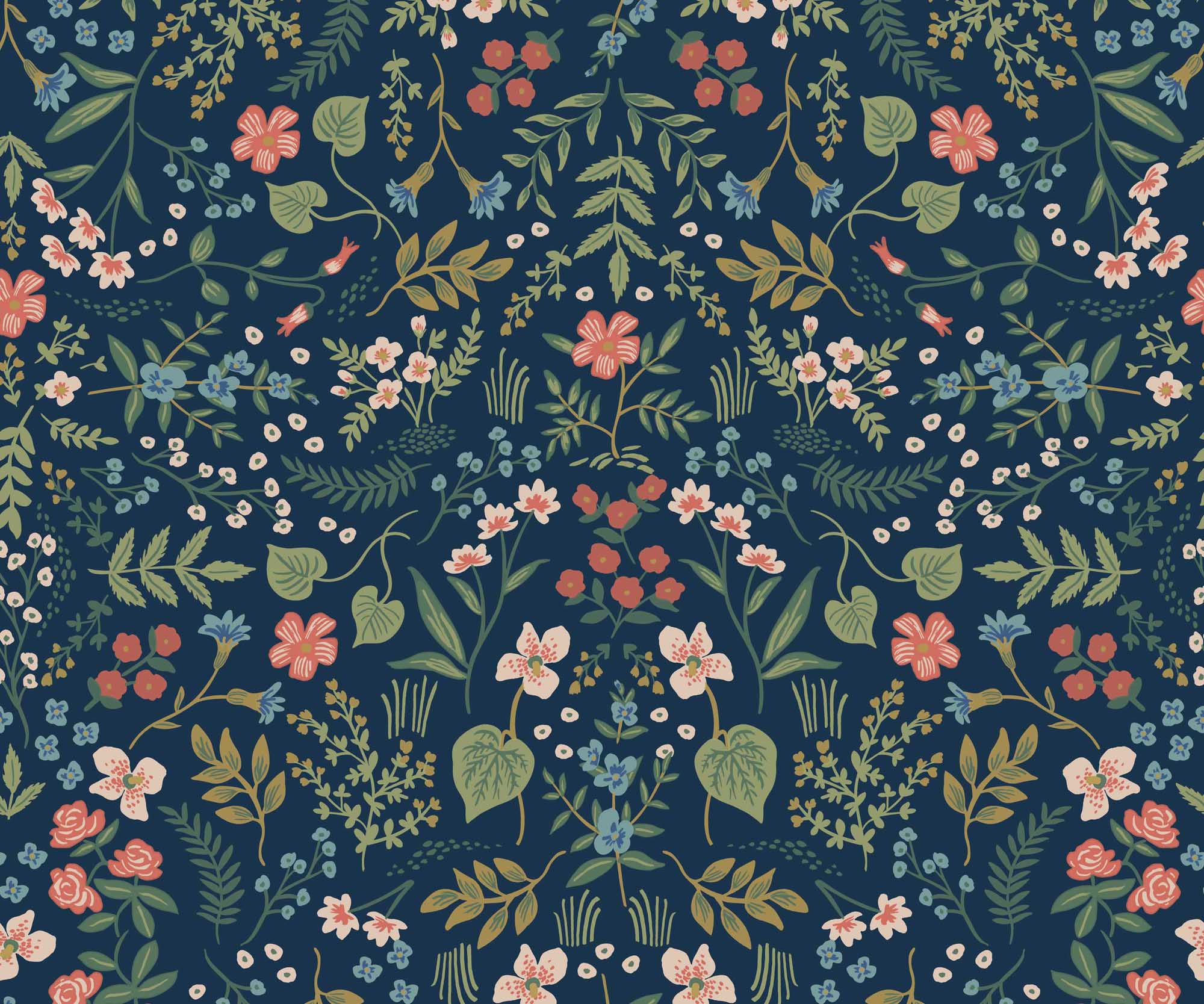 Wildwood Wallpaper - Navy