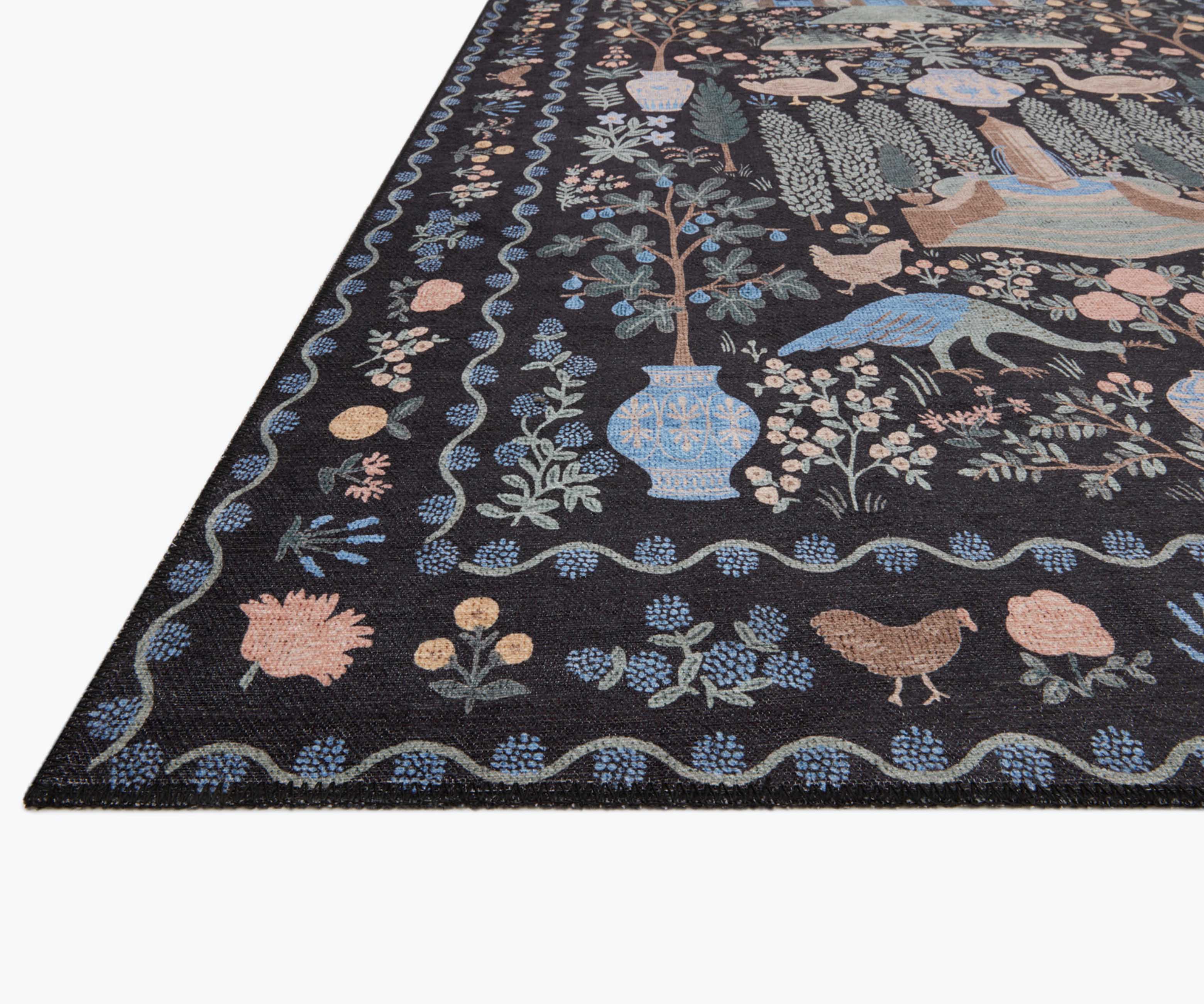 Menagerie Camont Printed Rug - Black