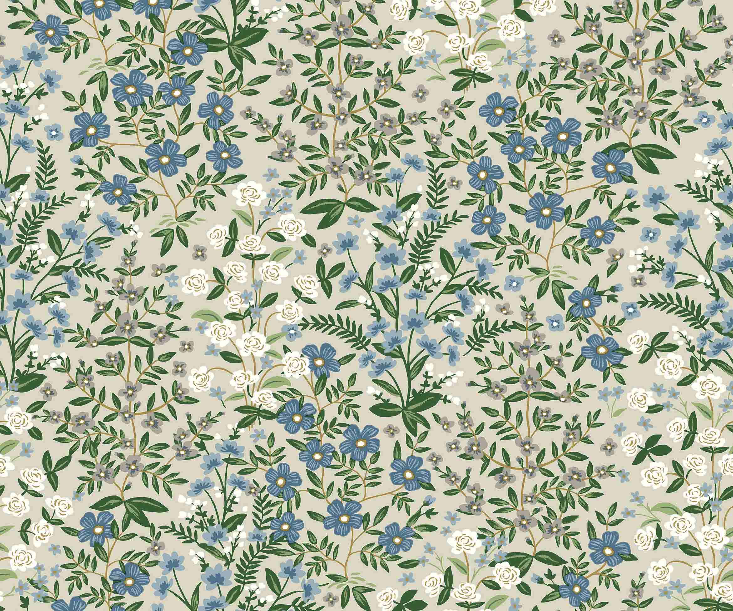 Wildwood Garden Wallpaper - Linen