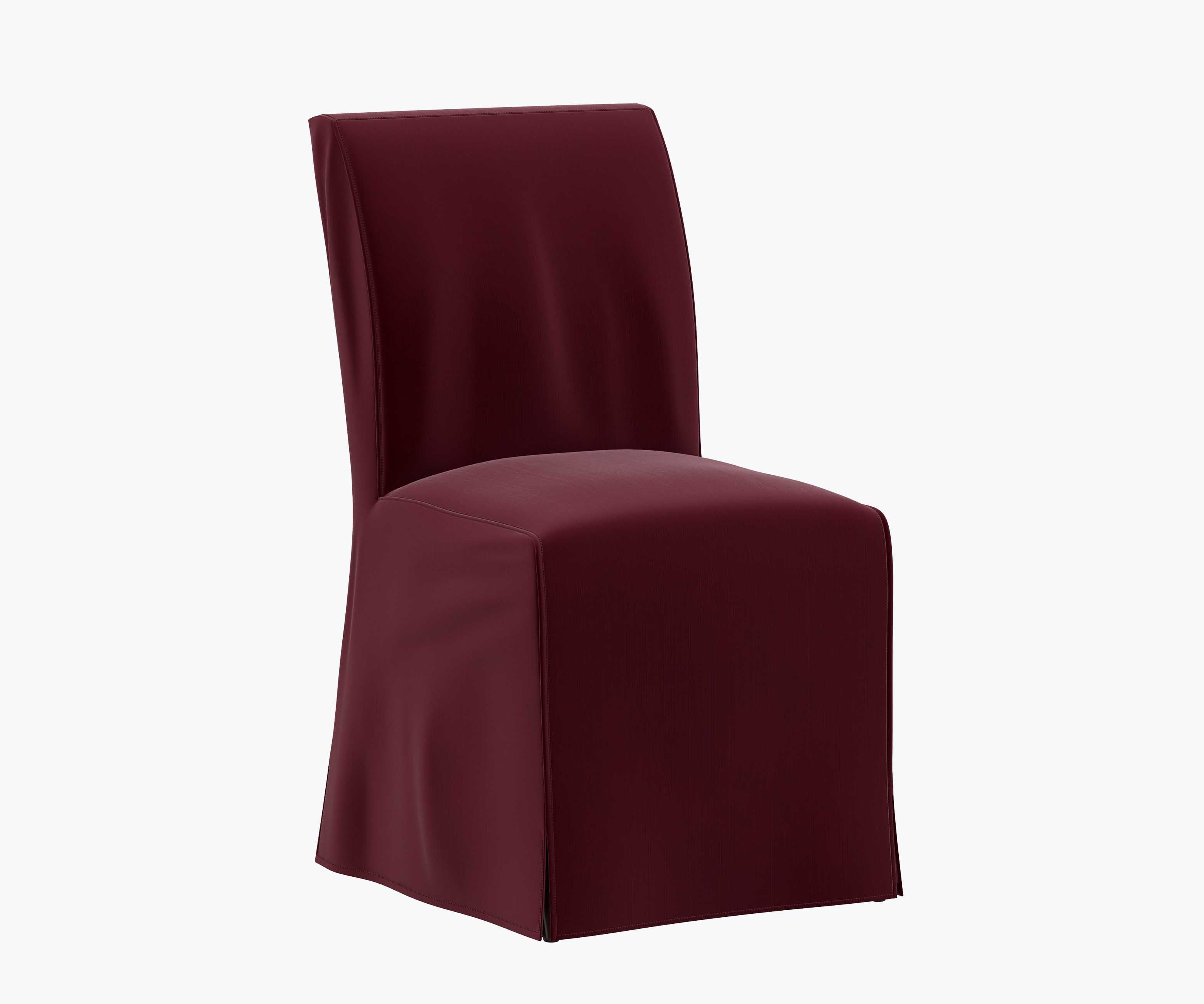 Frances Slipcover Dining Chair - Plum Velvet