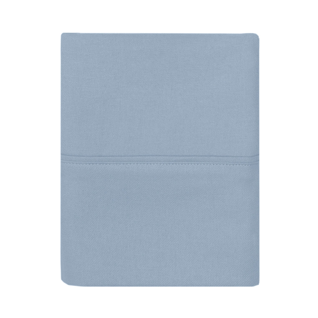 French Blue Flannel Pillowcase Pair