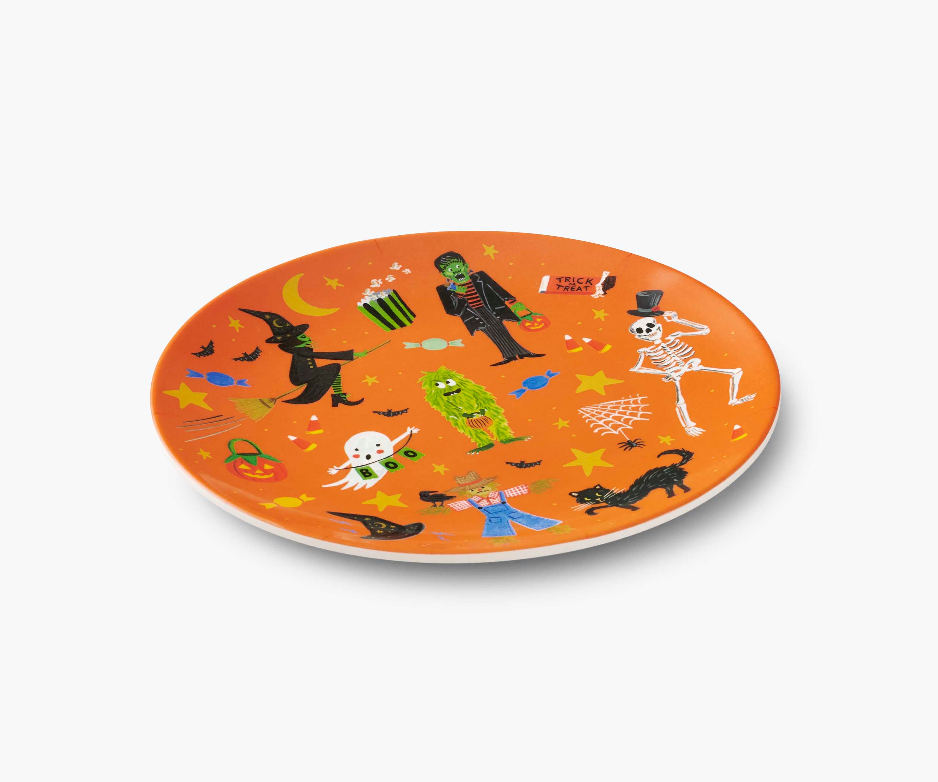 Halloween Parade Melamine Assorted Dessert Plates