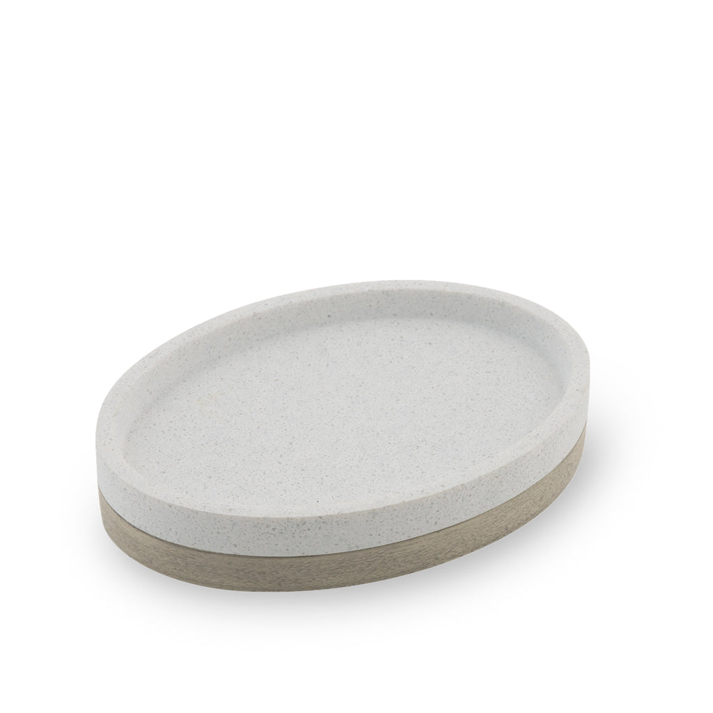 The Rustic Grey Toned Bath Accessories - Soap Dish