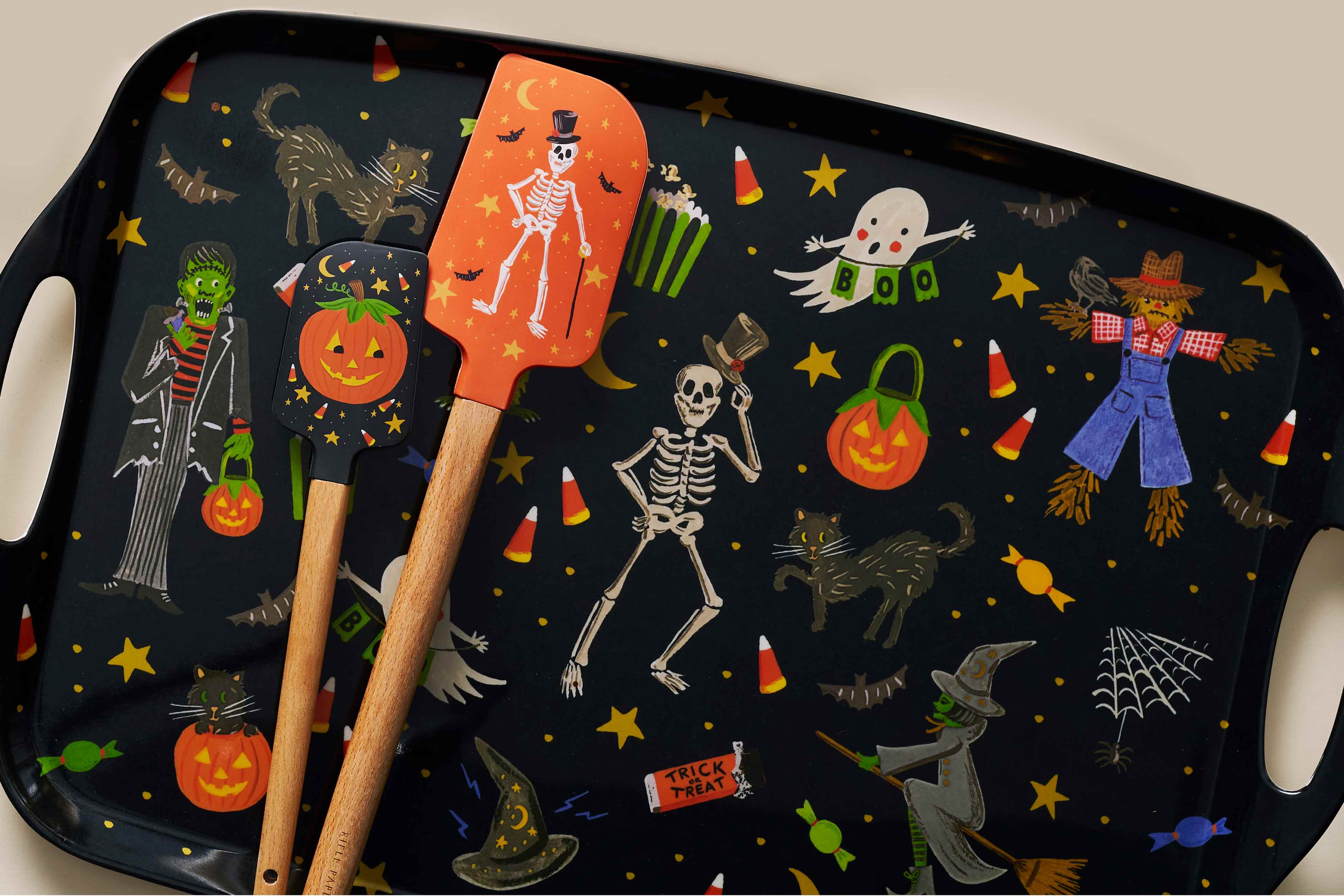 Halloween Parade Melamine Serving Platter with Handles