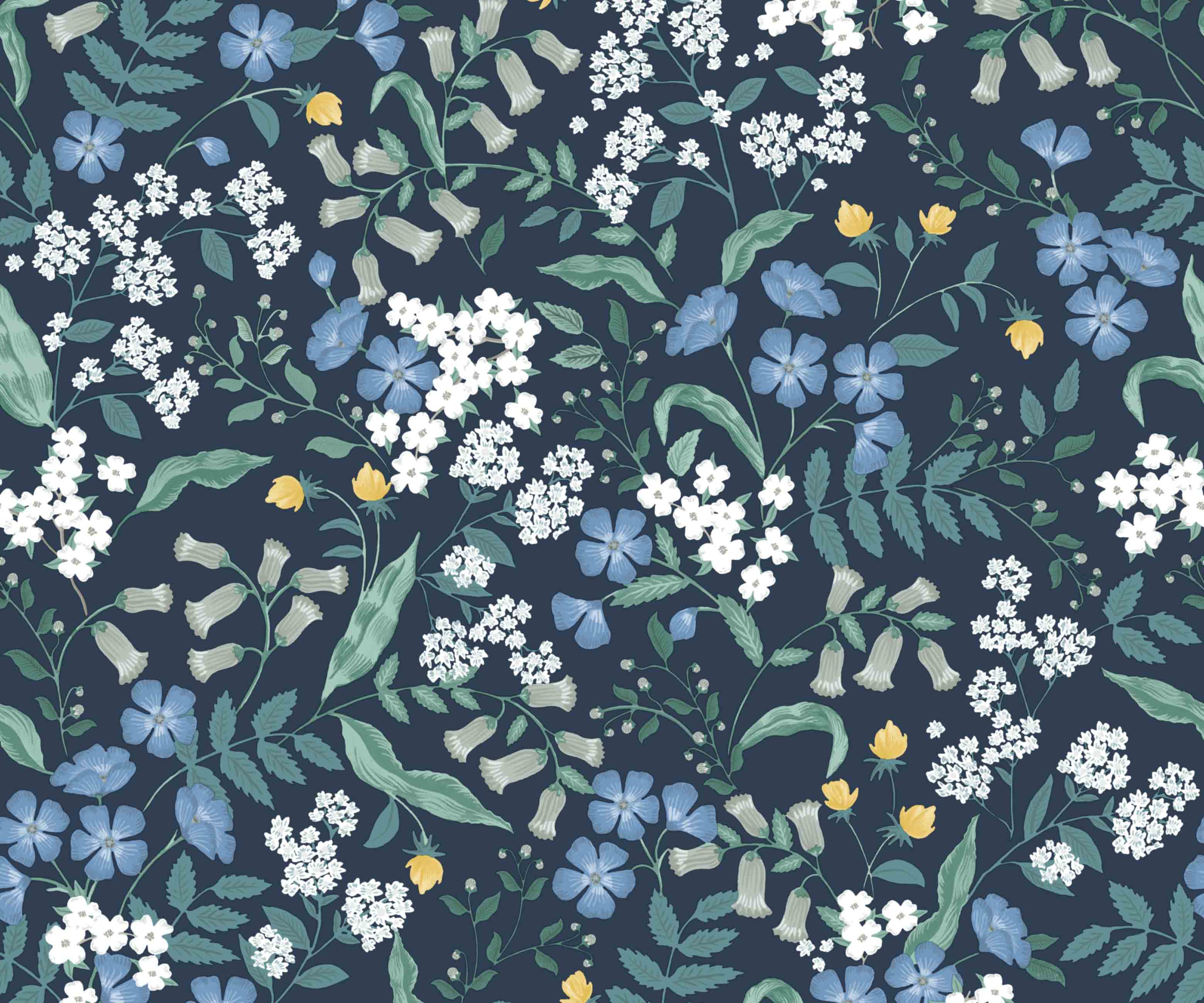 Sweetbrier Peel & Stick Wallpaper - Navy