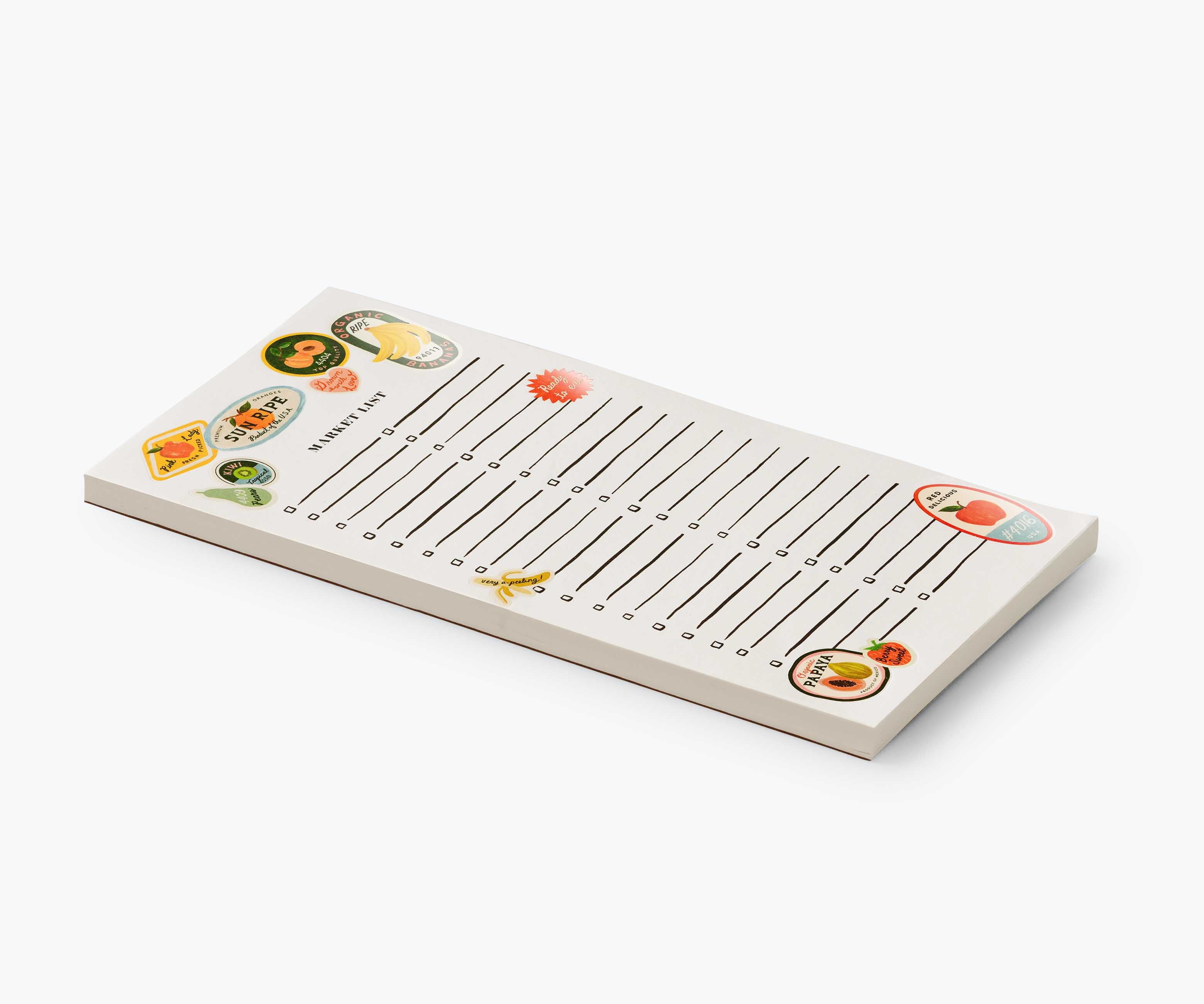 Market Pad - Fruit Stickers