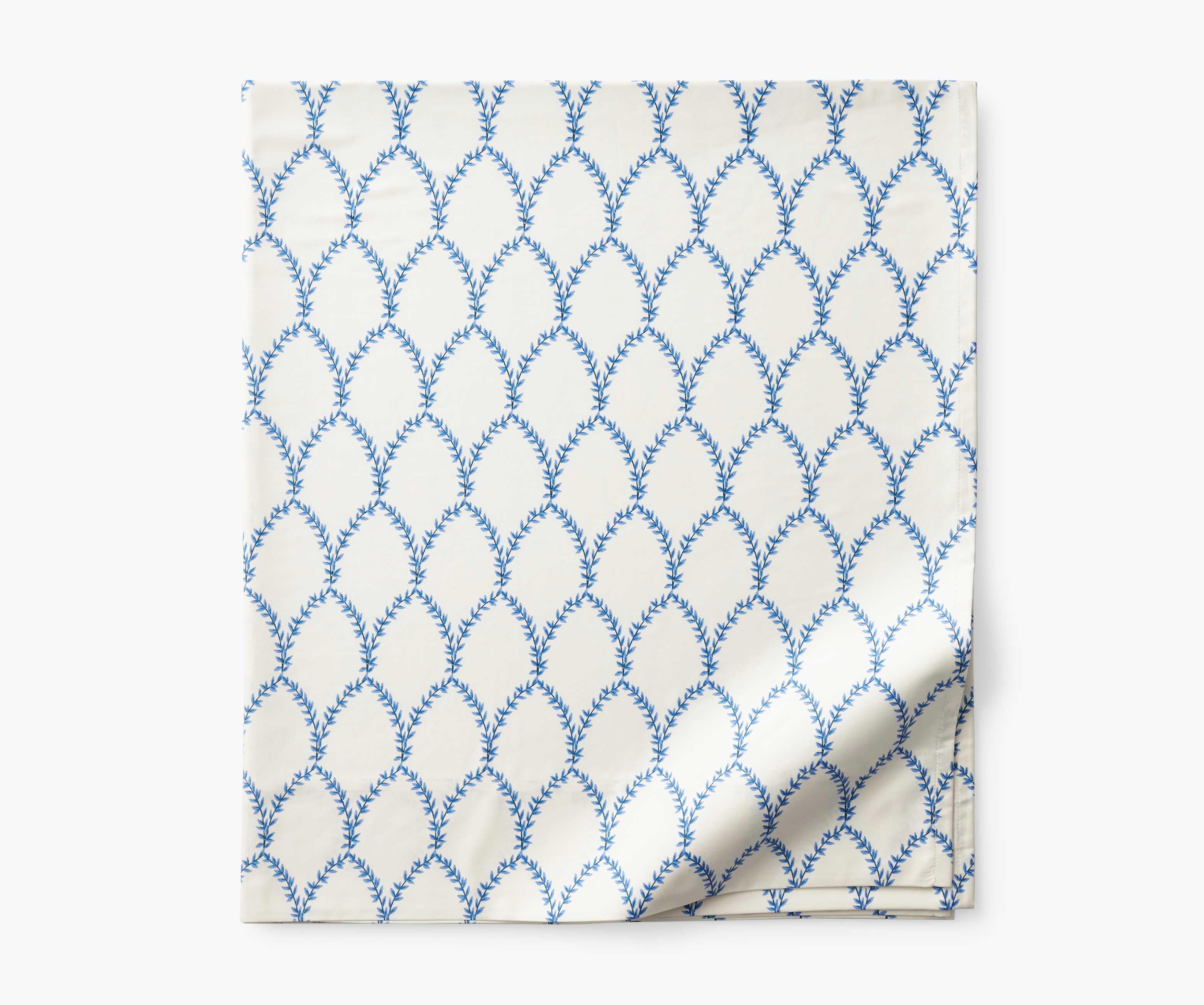 Sateen Flat Sheet - Laurel Blue