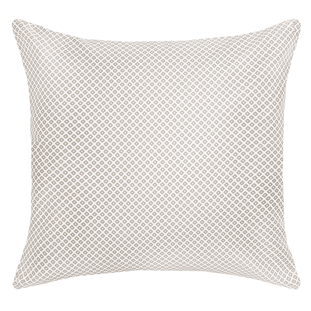 Taupe Diamonds Throw Pillow