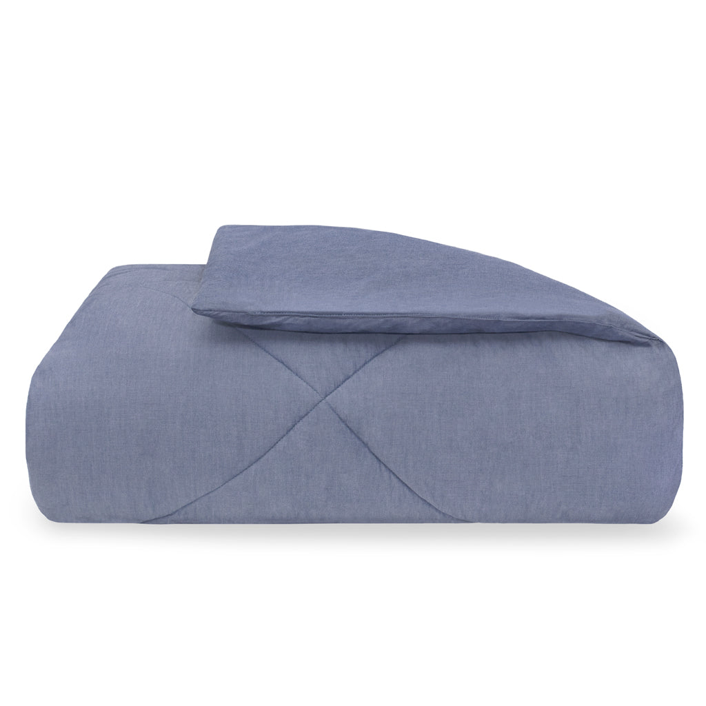 Rae Blue Chambray Comforter