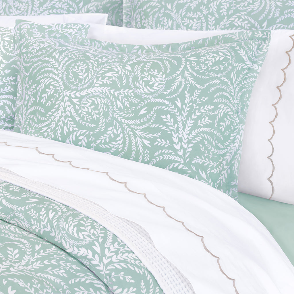 Wilder Seafoam Green Duvet Cover