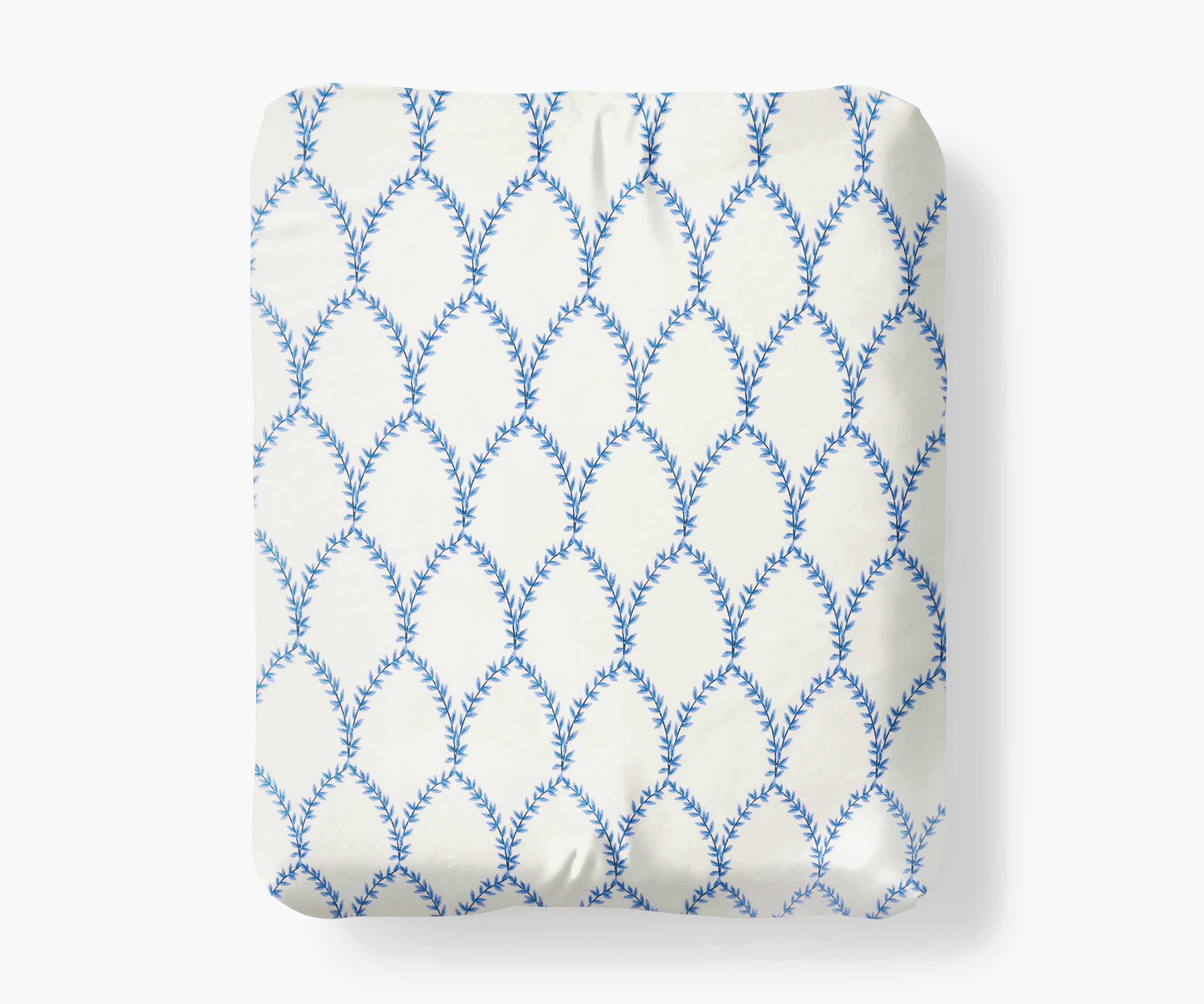 Sateen Fitted Sheet - Laurel Blue