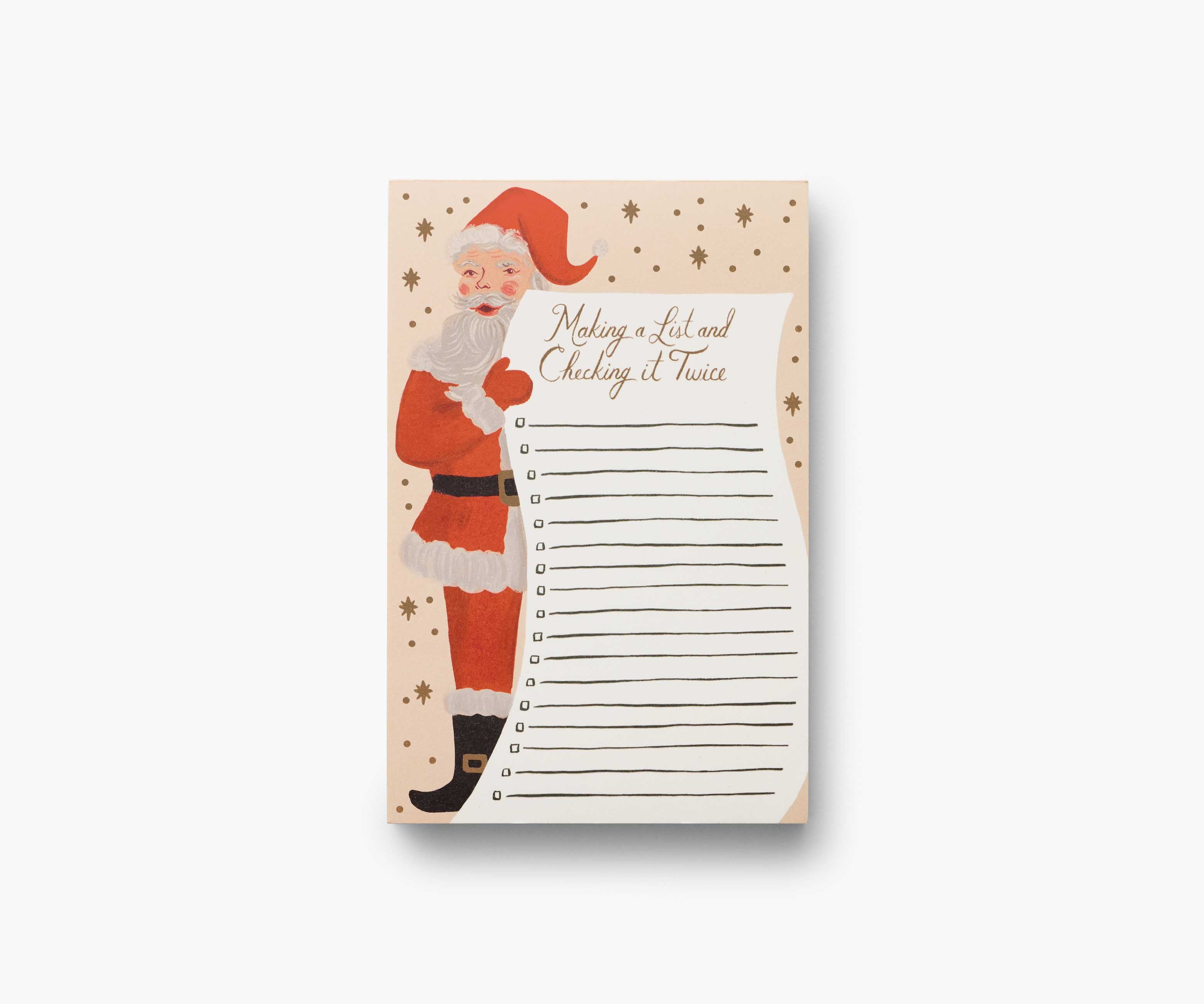 Holiday Notepad - Santa's List