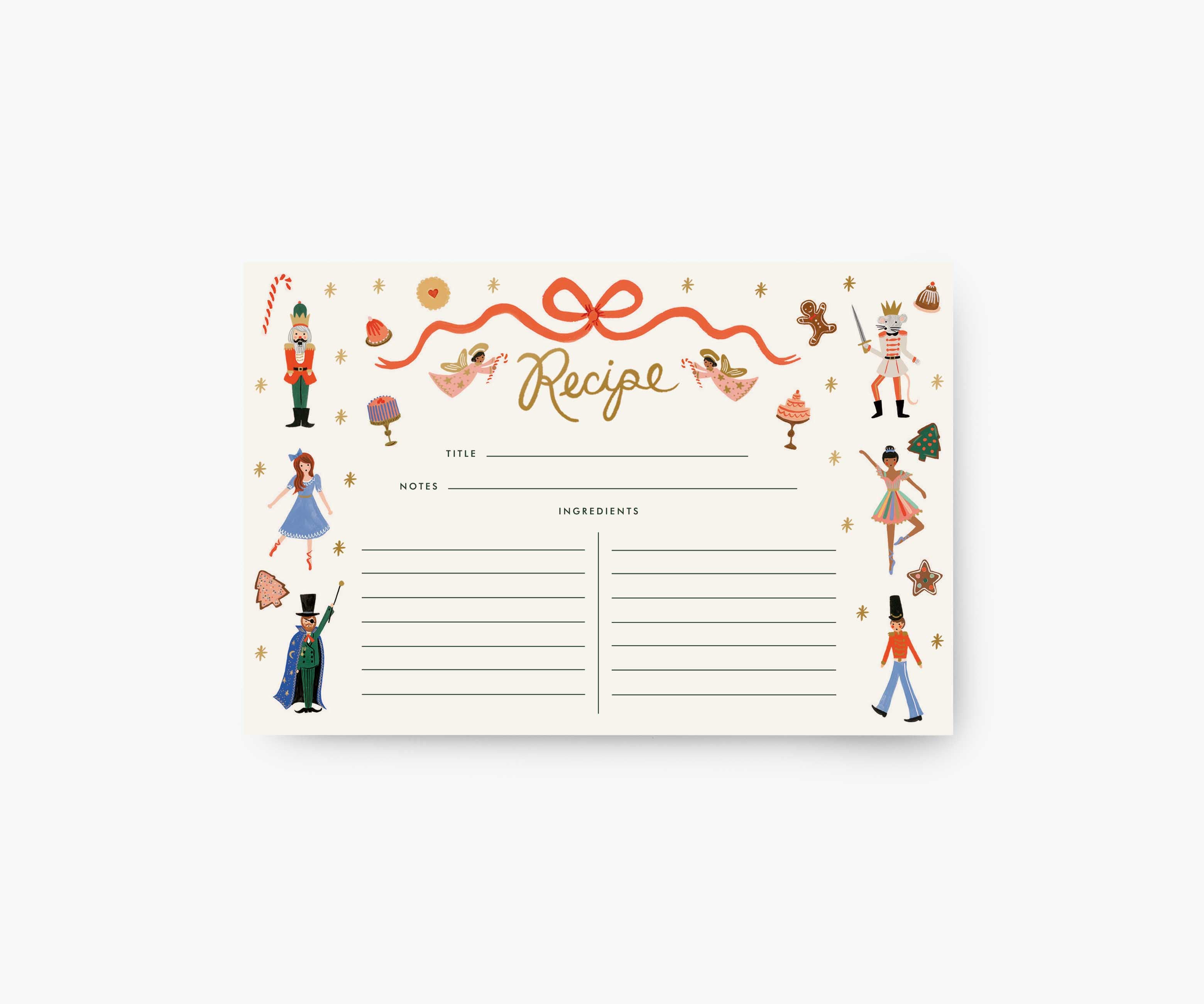 Recipe Cards - Nutcracker Sweets