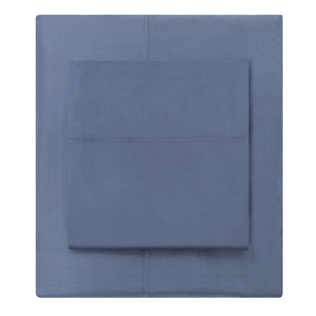 Slate Blue 400 Thread Count Flat Sheet