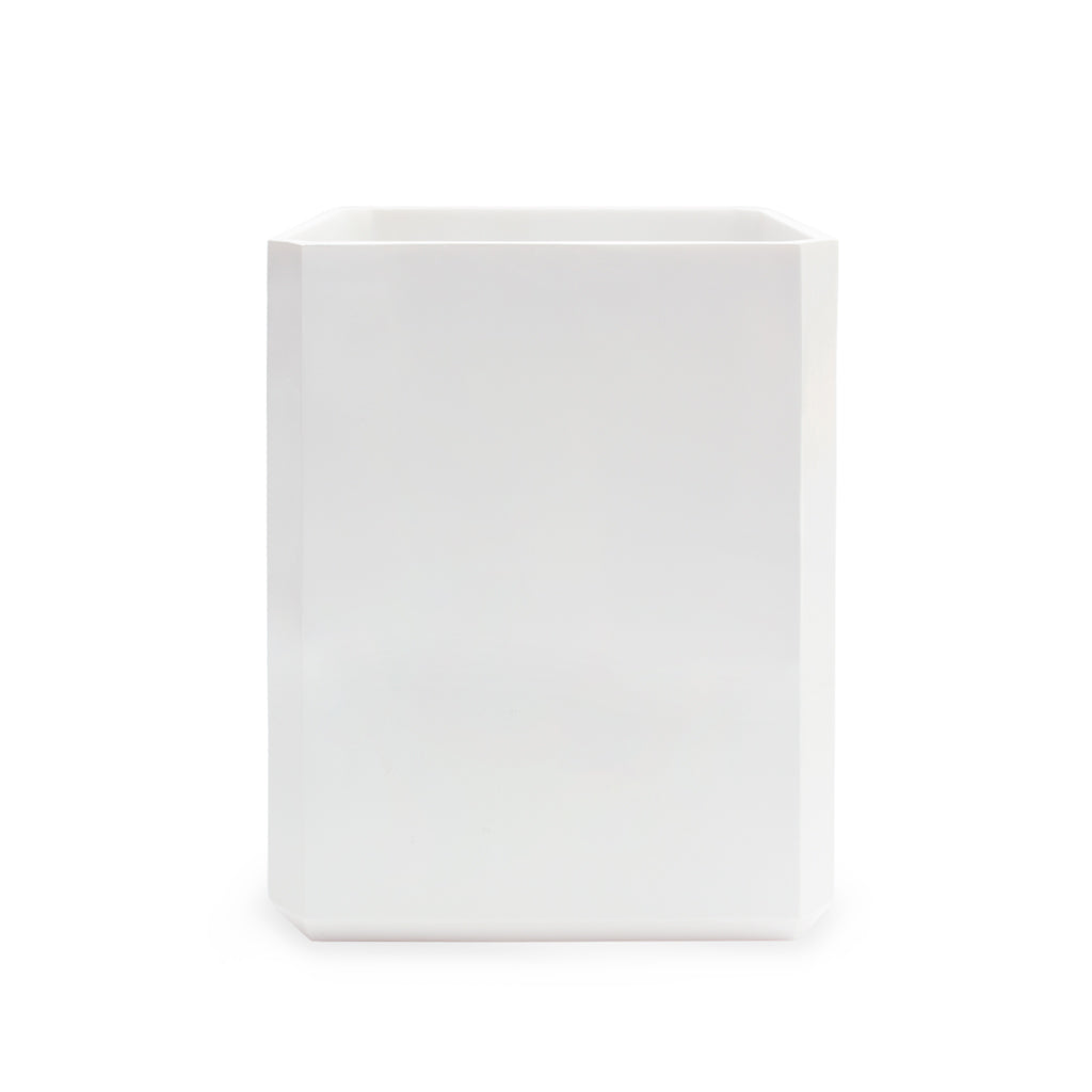 Alpine White Bath Accessories, Waste Basket