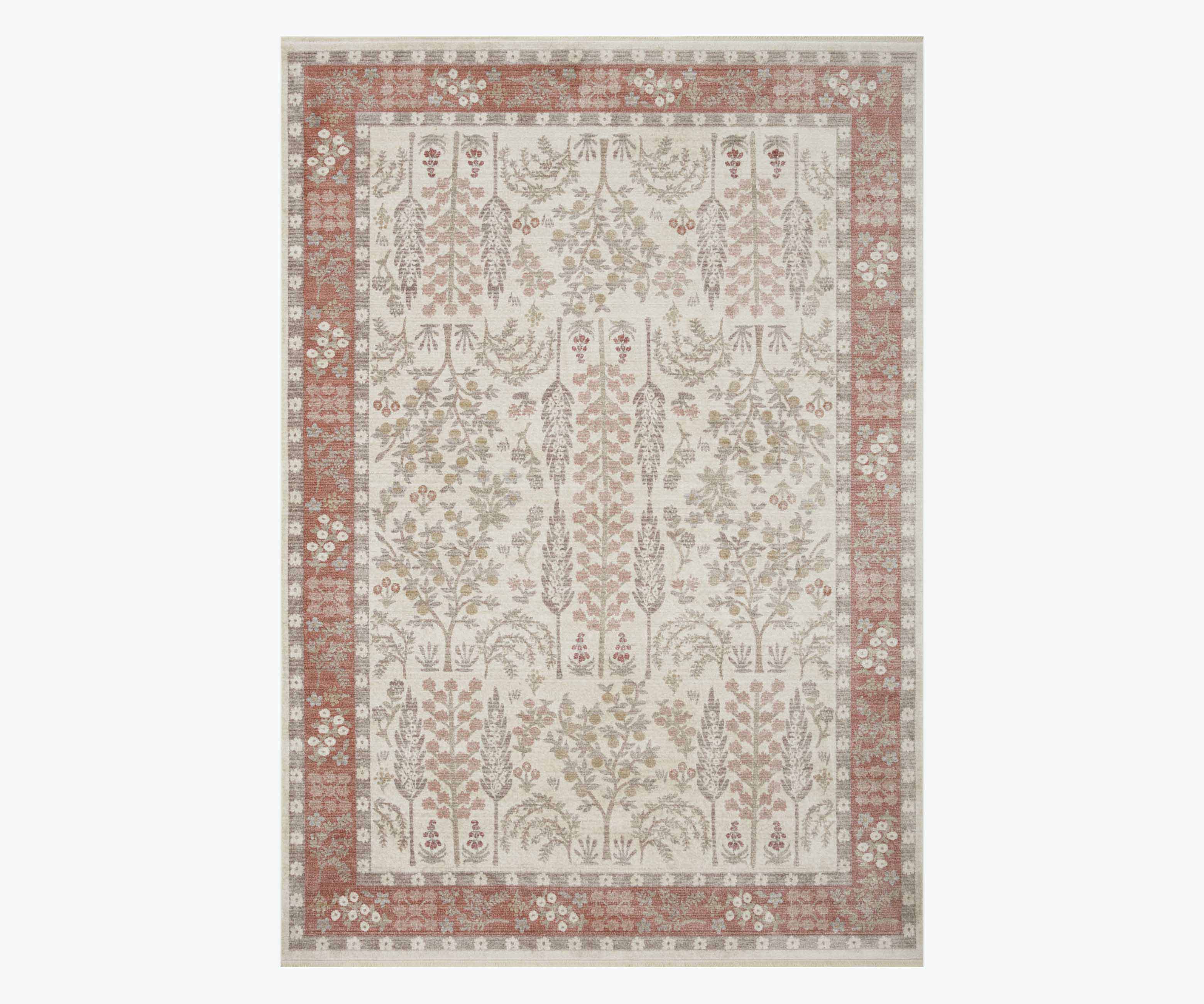 Holland Fenna Power-Loomed Rug - Rust