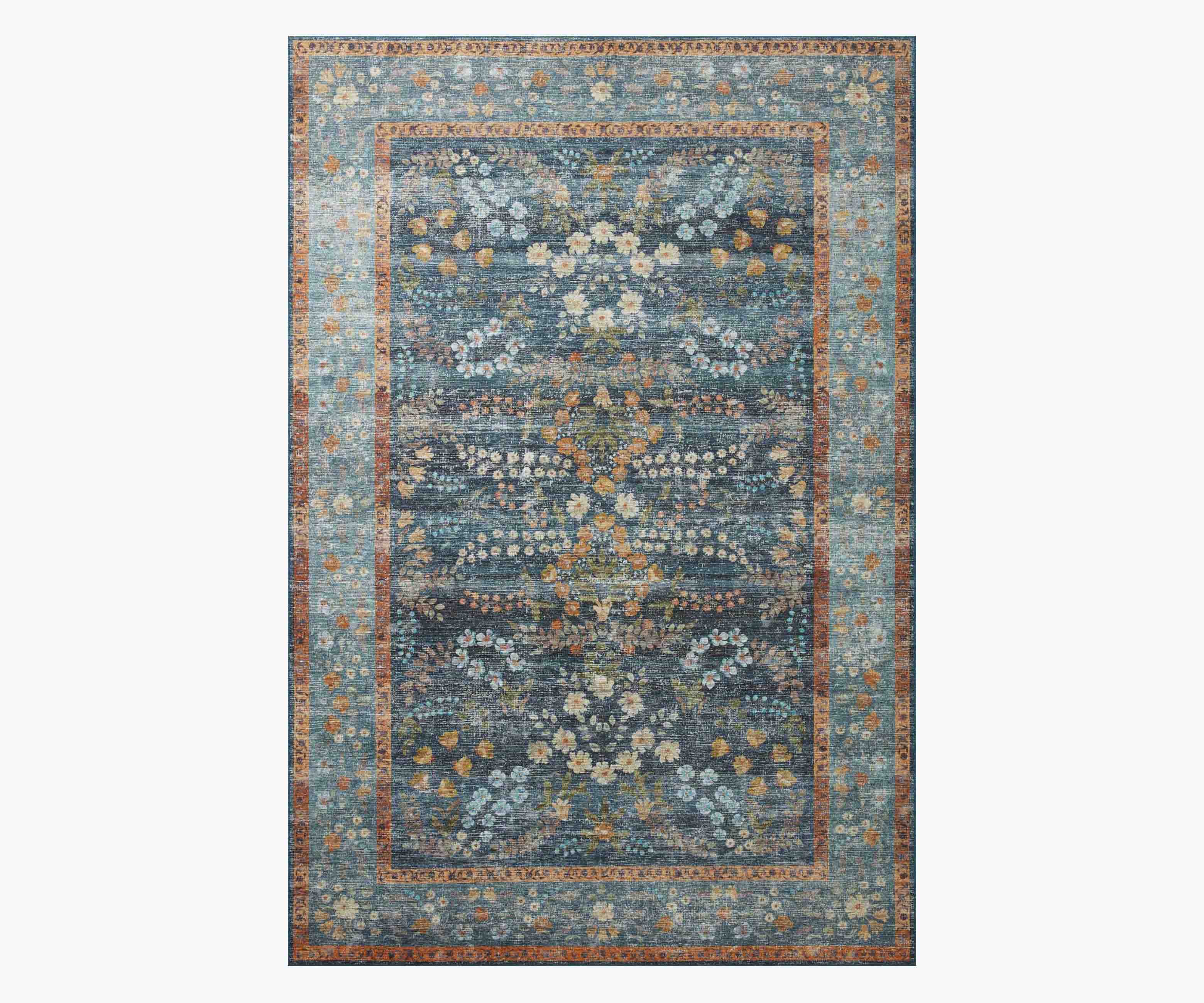 Palais Kensington Printed Rug - Indigo