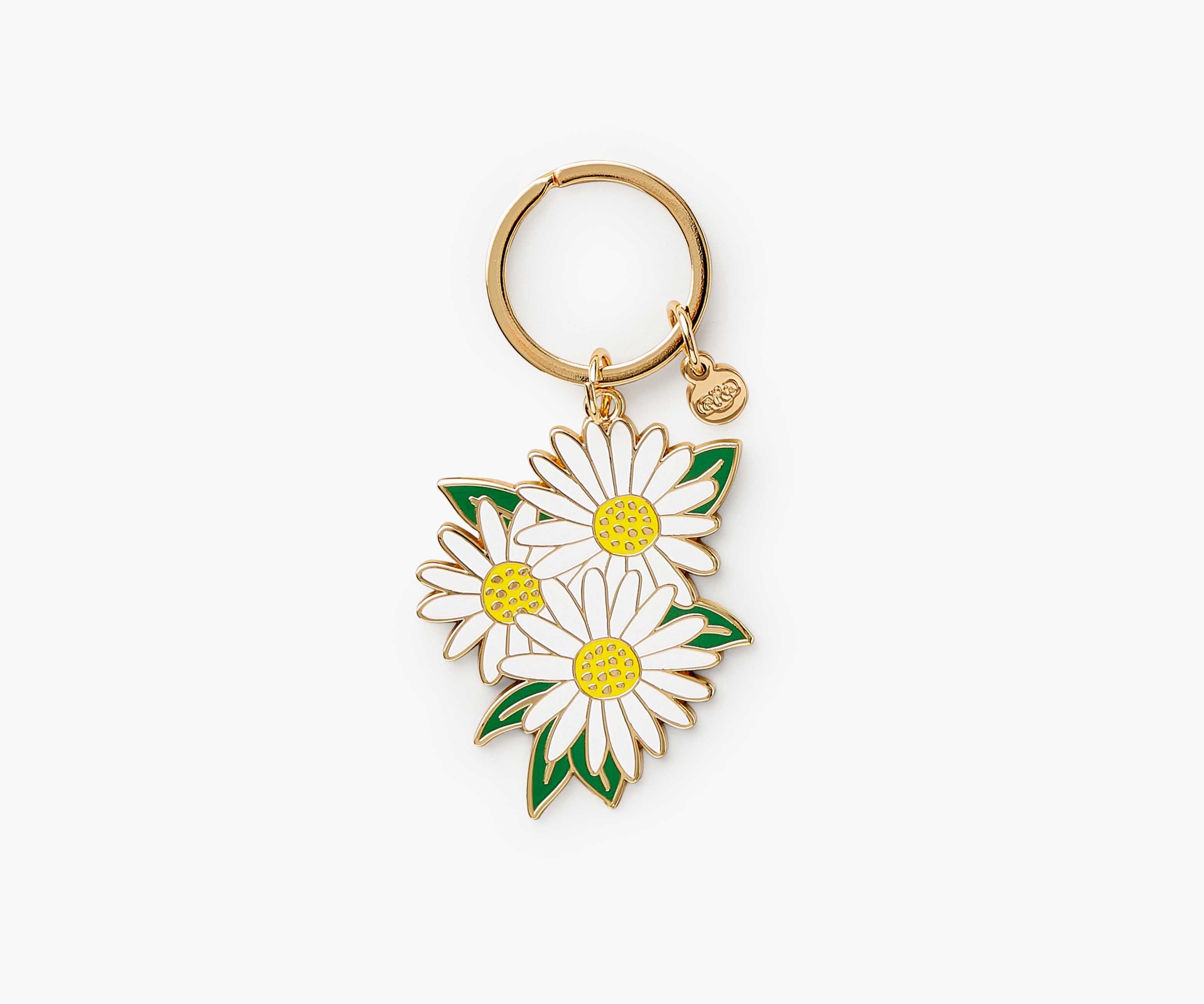 Enamel Keychain - Daisies