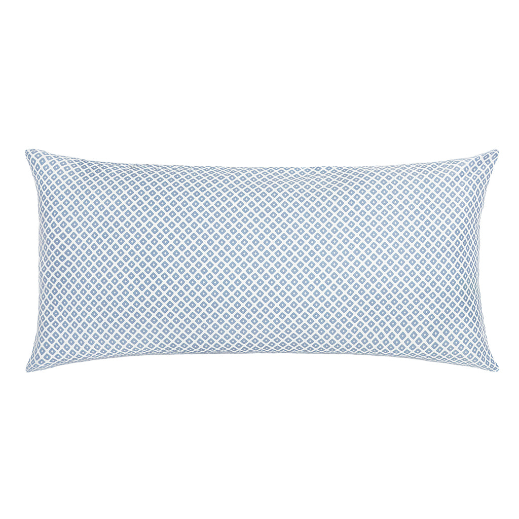 French Blue Diamonds Throw Pillow