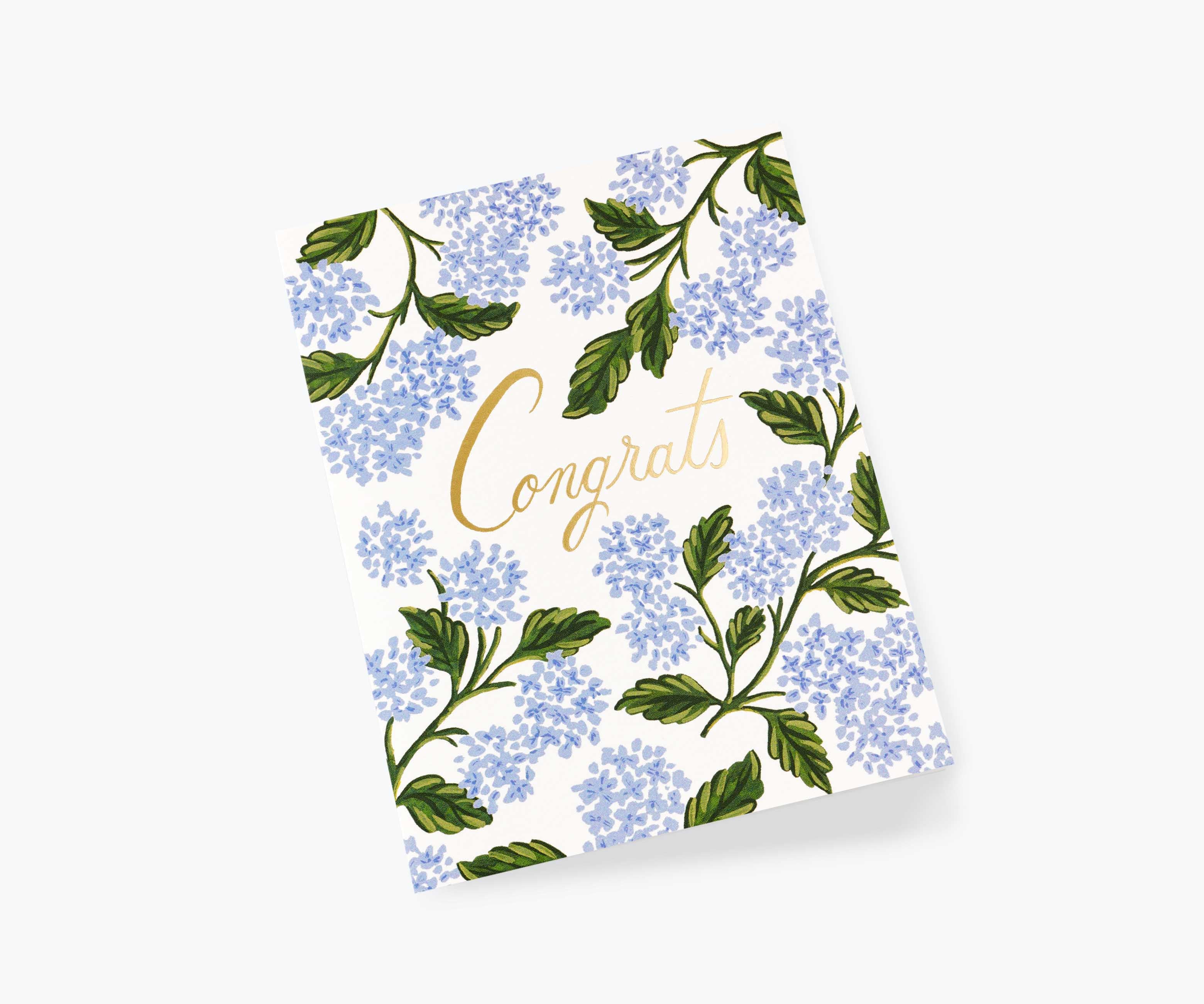 Hydrangea Congrats Greeting Card