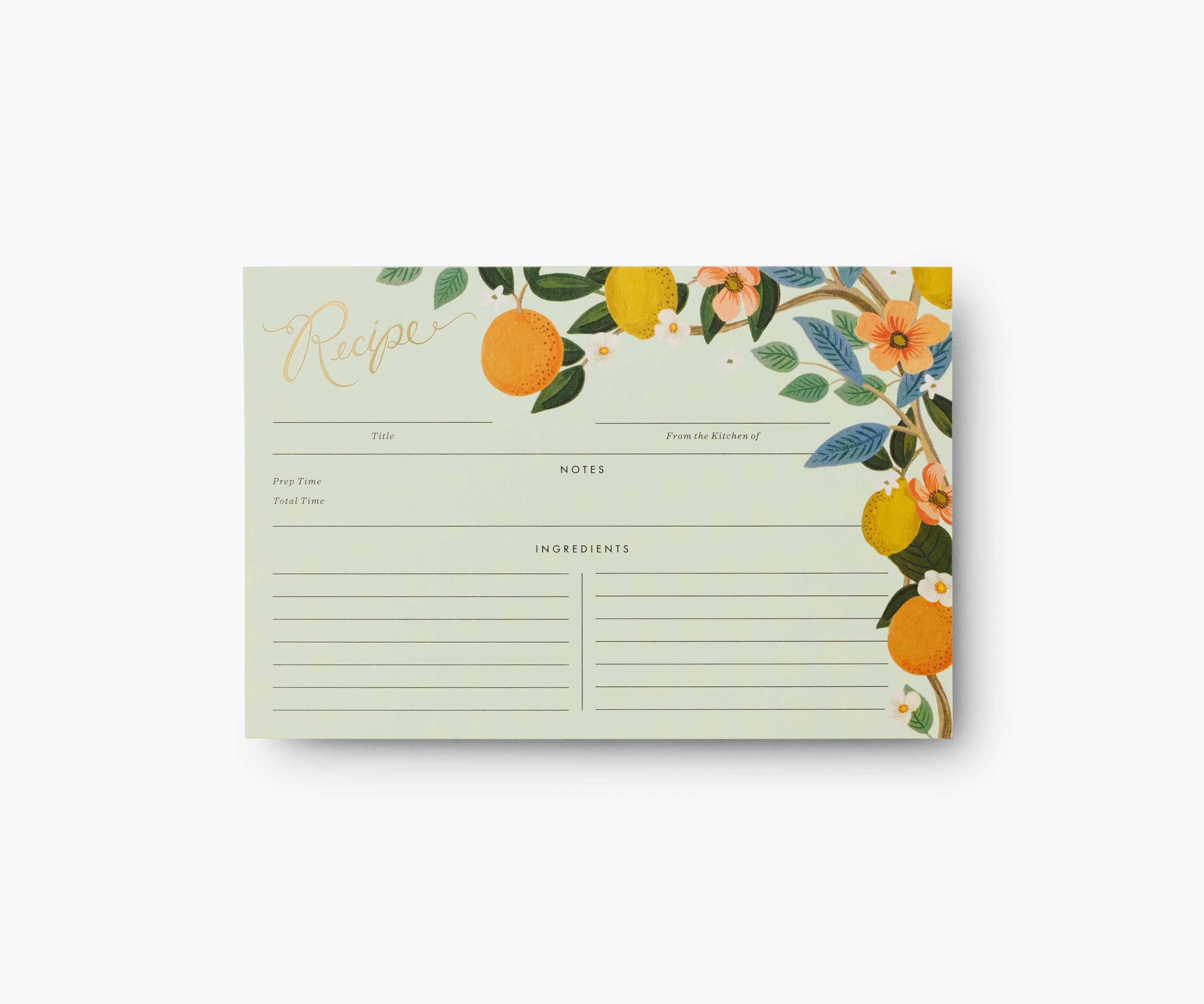 Recipe Cards - Citrus Grove