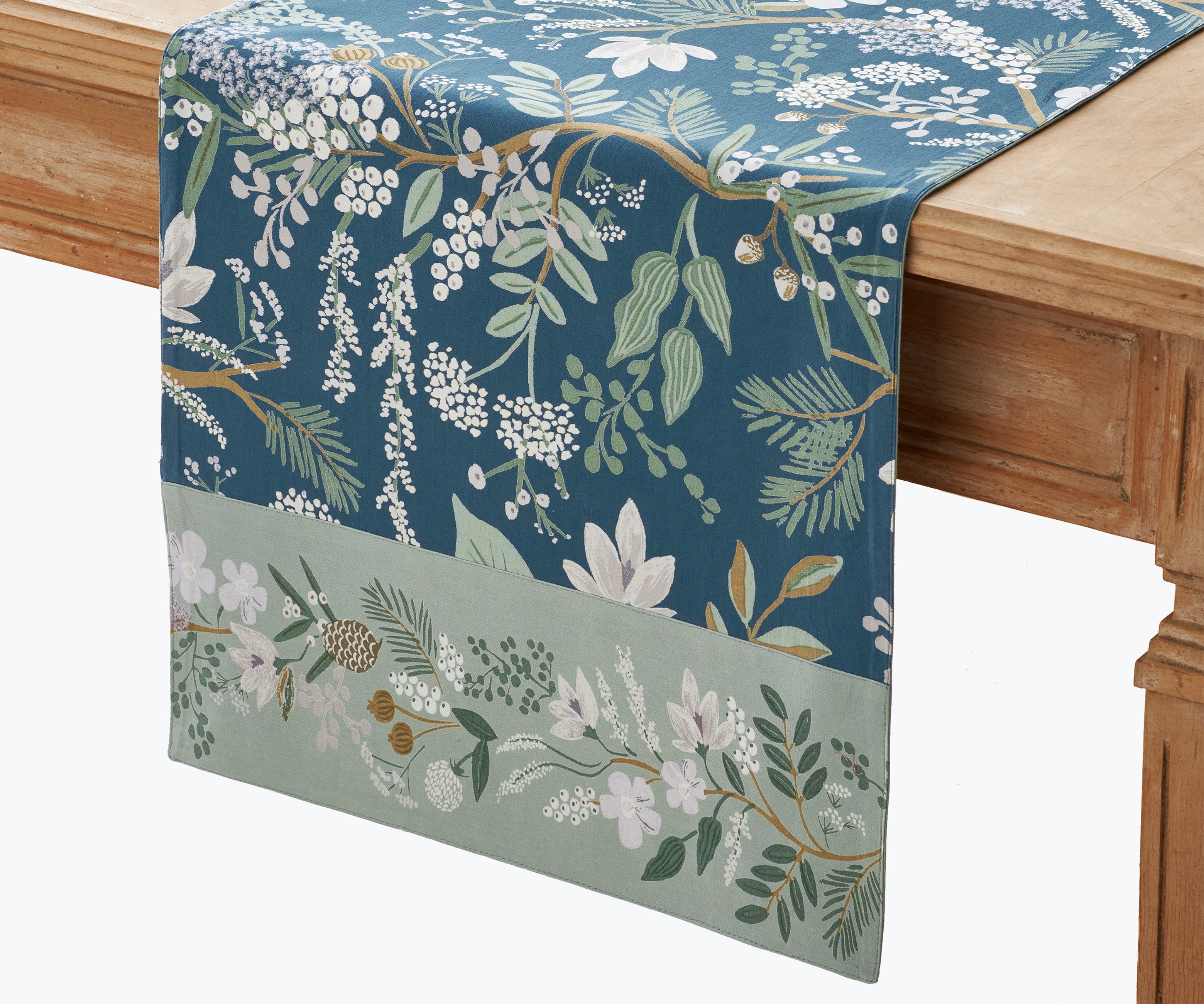 Cotton Table Runner - Juniper Forest