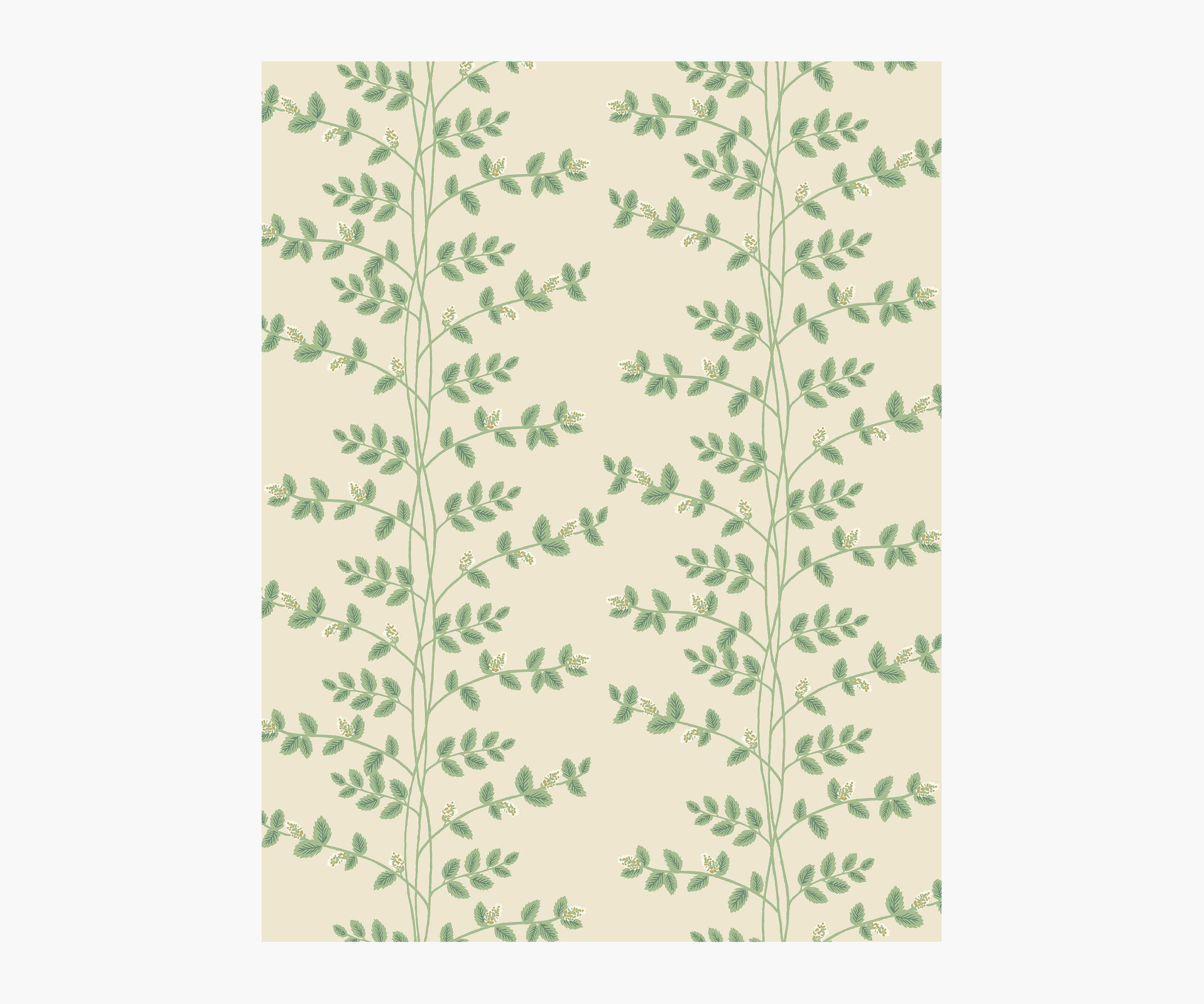 Climbing Vines Wallpaper Sample - Linen