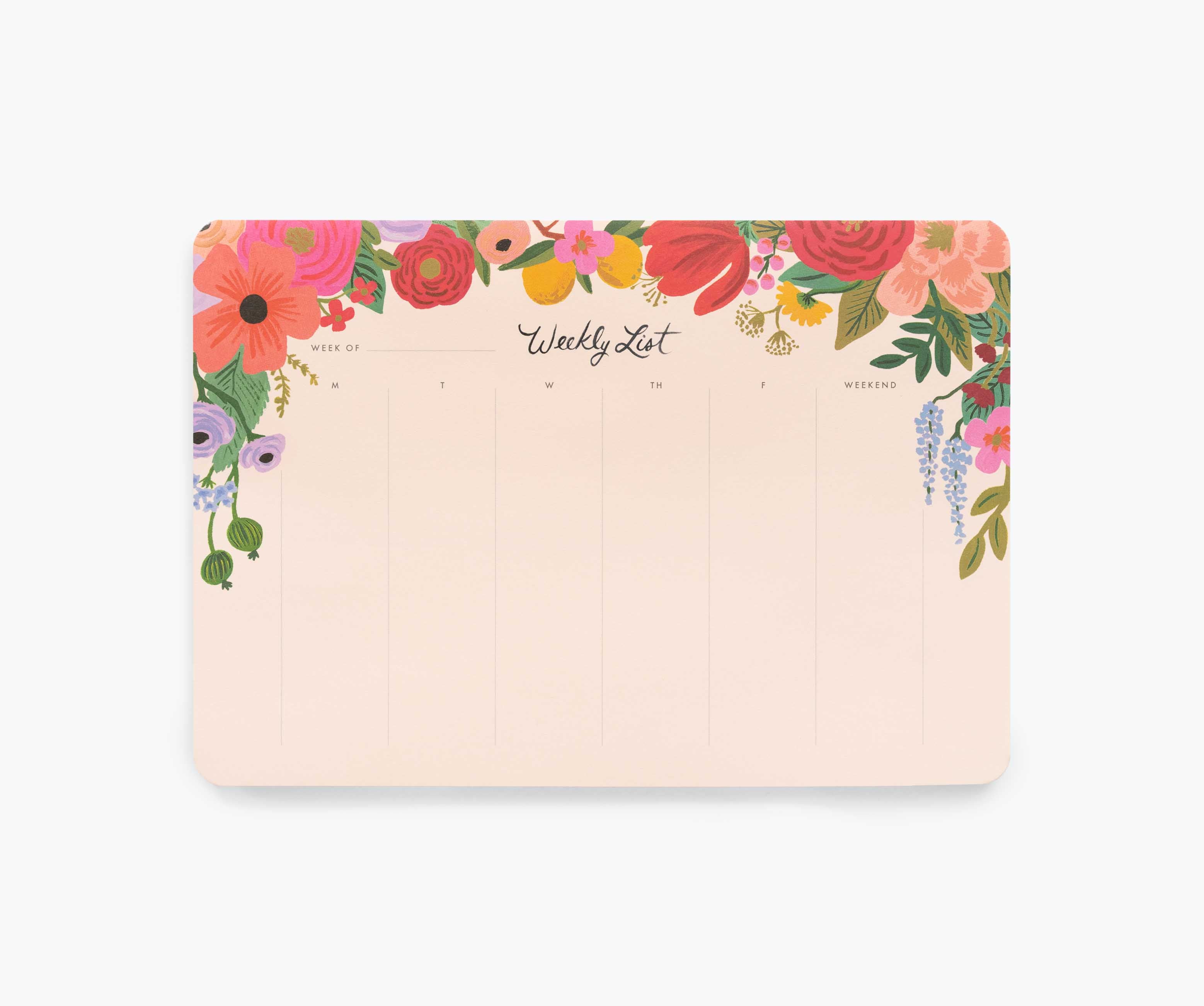 Garden Party Weekly Desk Pad