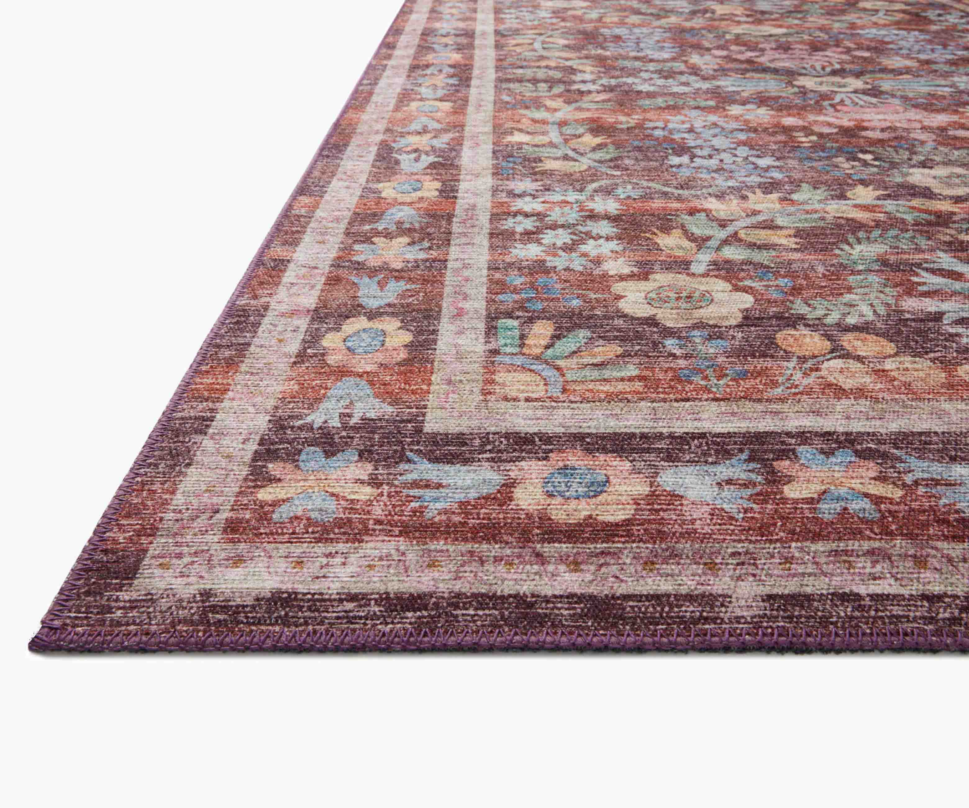 Maison Frances Power Loomed Rug - Burgundy