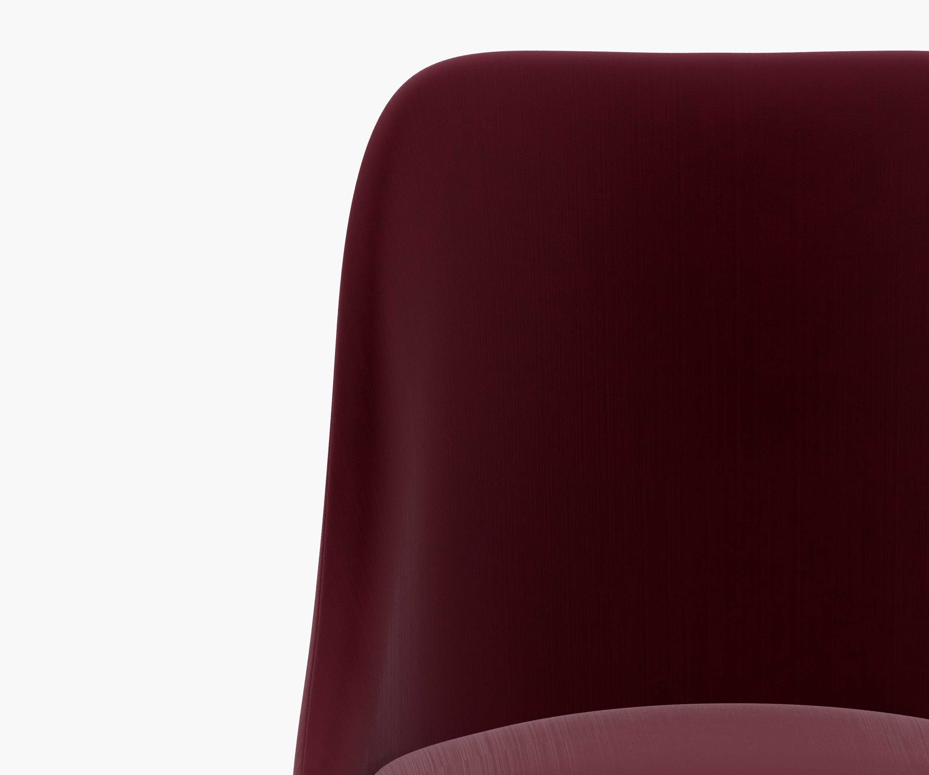 Oxford Desk Chair - Plum Velvet