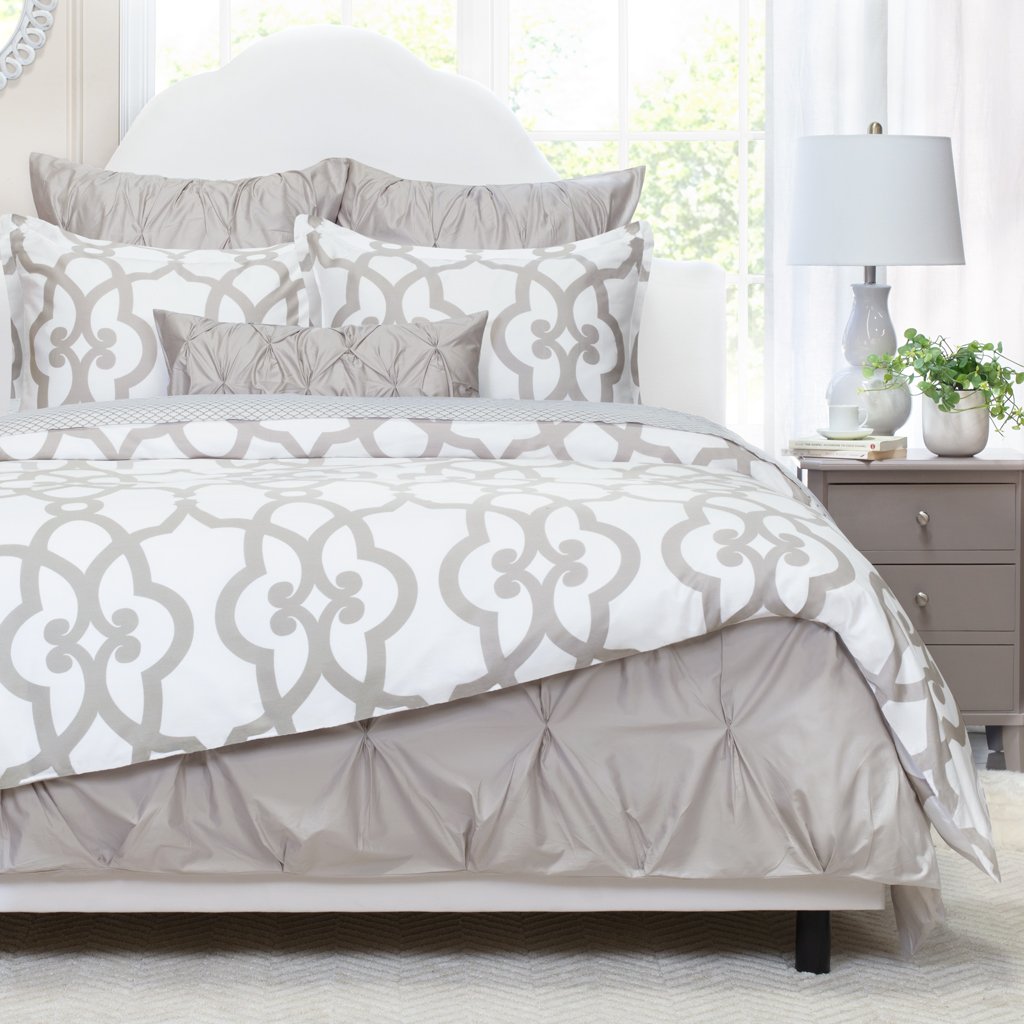 Dove Grey Florentine Euro Sham