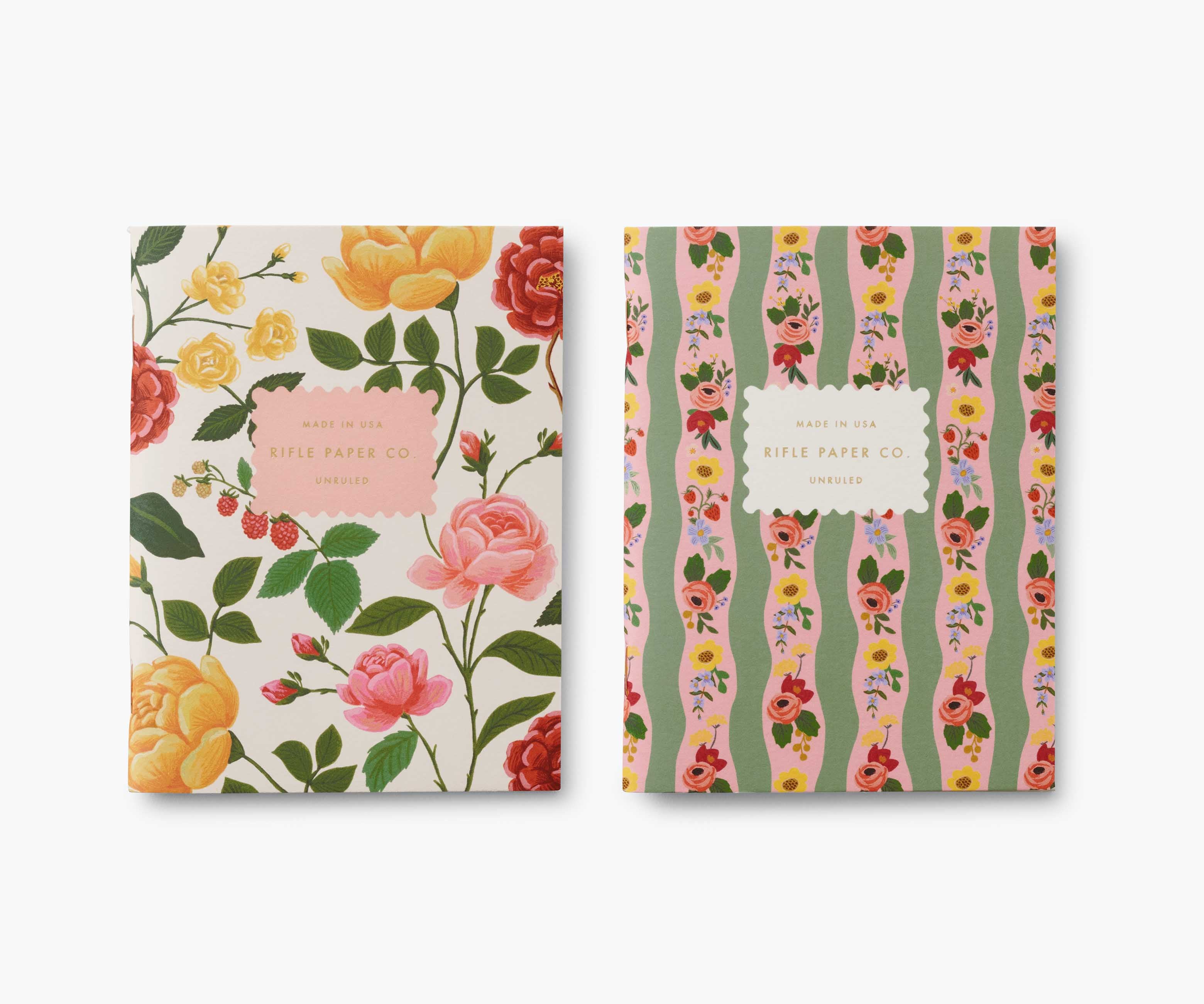 Pocket Notebook Set - Roses