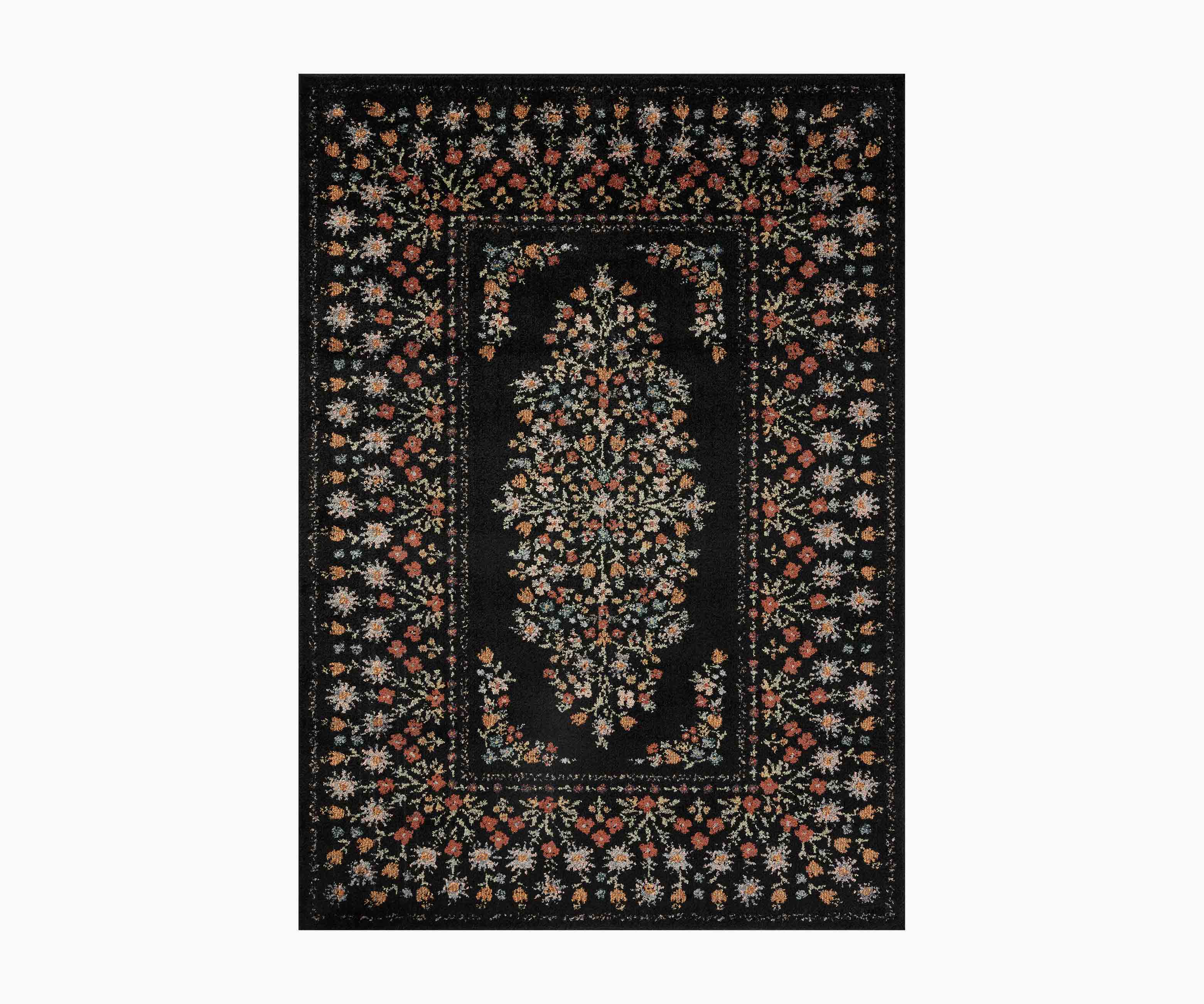 Laurel Eleanor Power Loomed Rug - Black