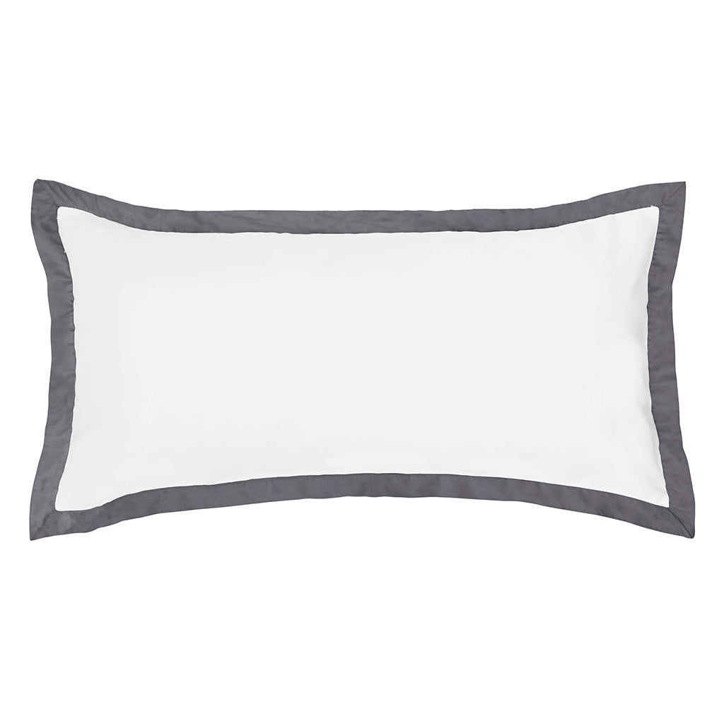 The Linden Charcoal Grey Throw Pillow