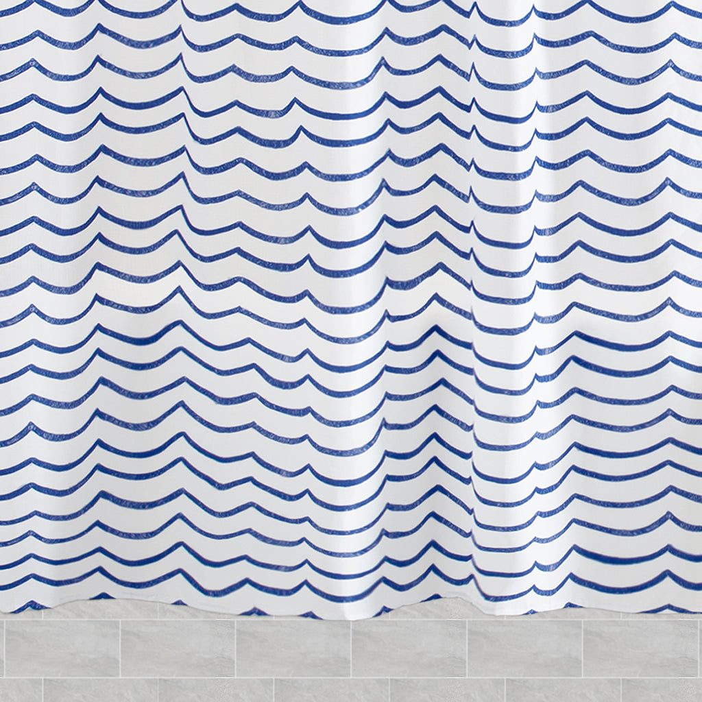 The Sea Waves Shower Curtain