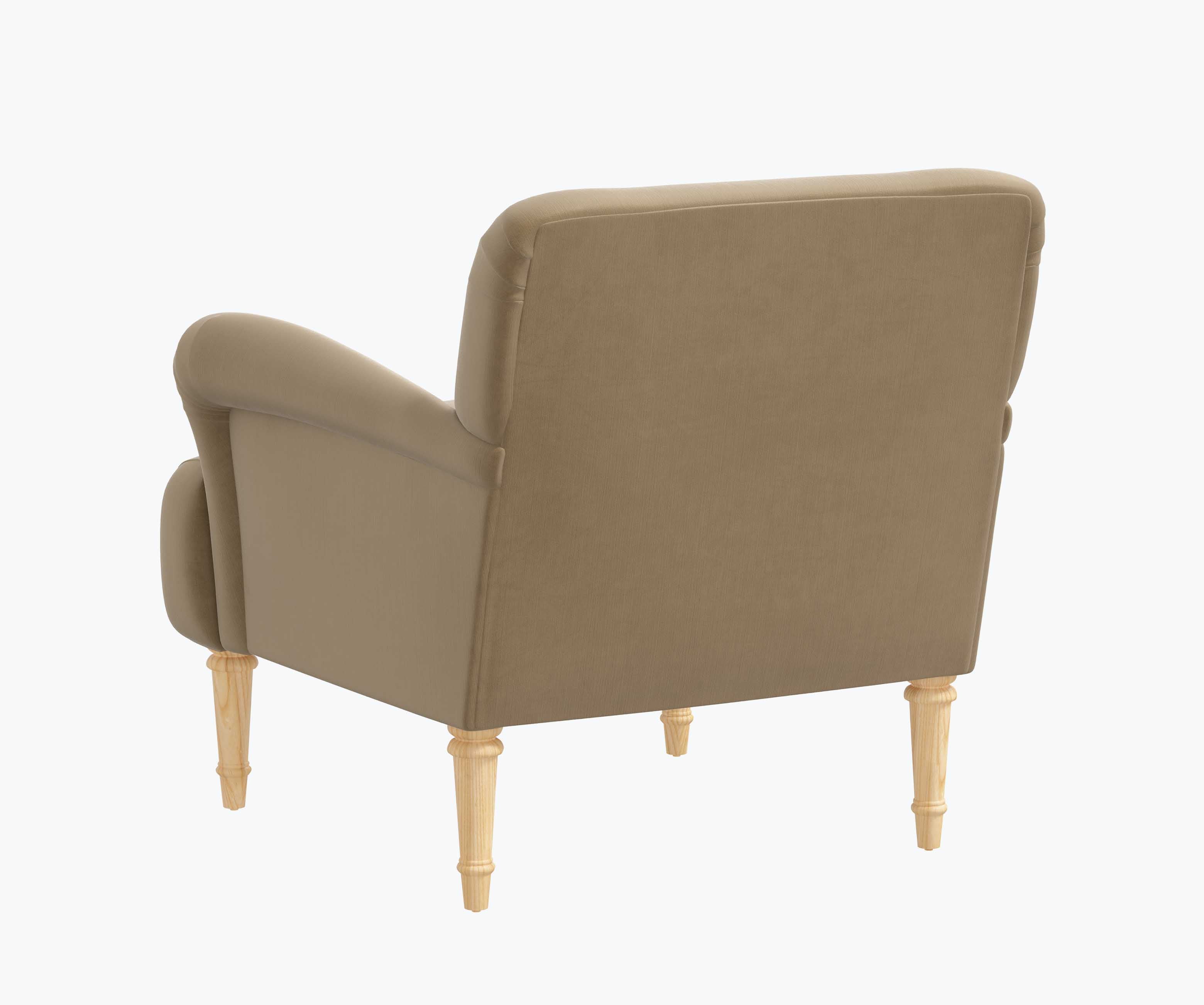 Bristol Armchair - Walnut Velvet