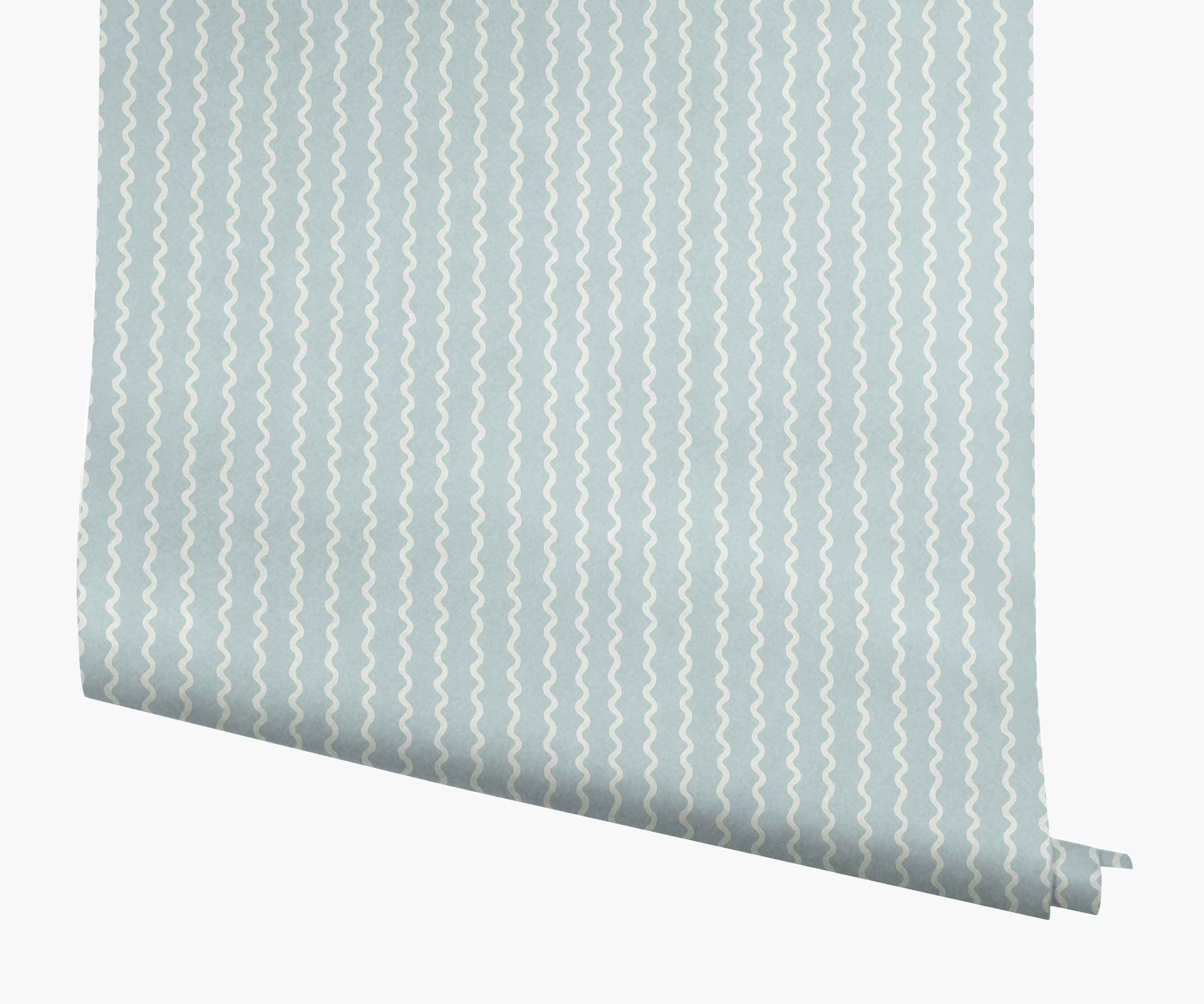 Rickrack Wallpaper - Light Blue