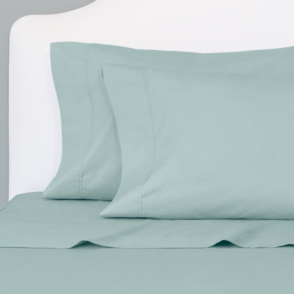 Seafoam Green 400 Thread Count Fitted Sheet